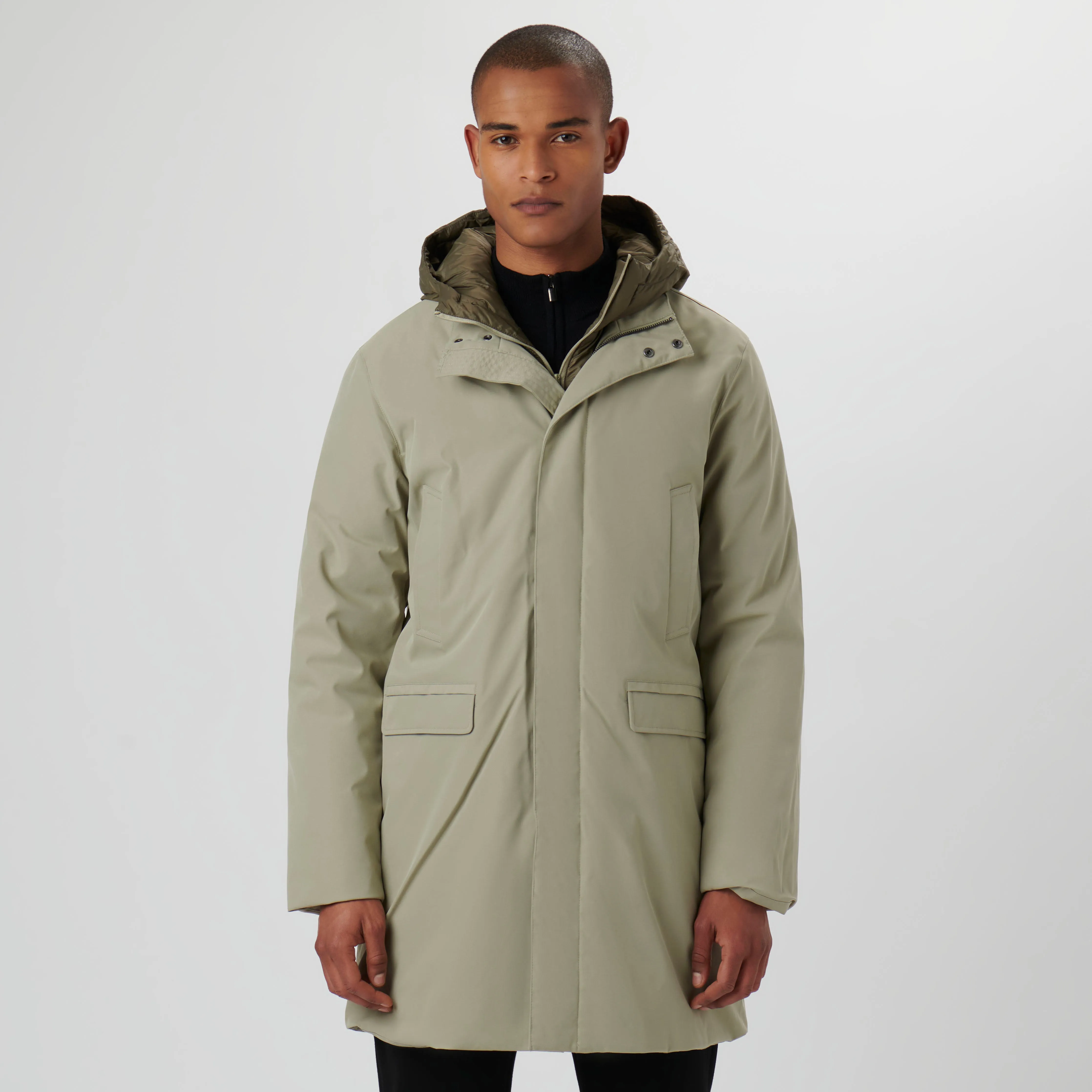 Three Quarter Jacket With Hood sold by Bugatchi product image thumbnail 2