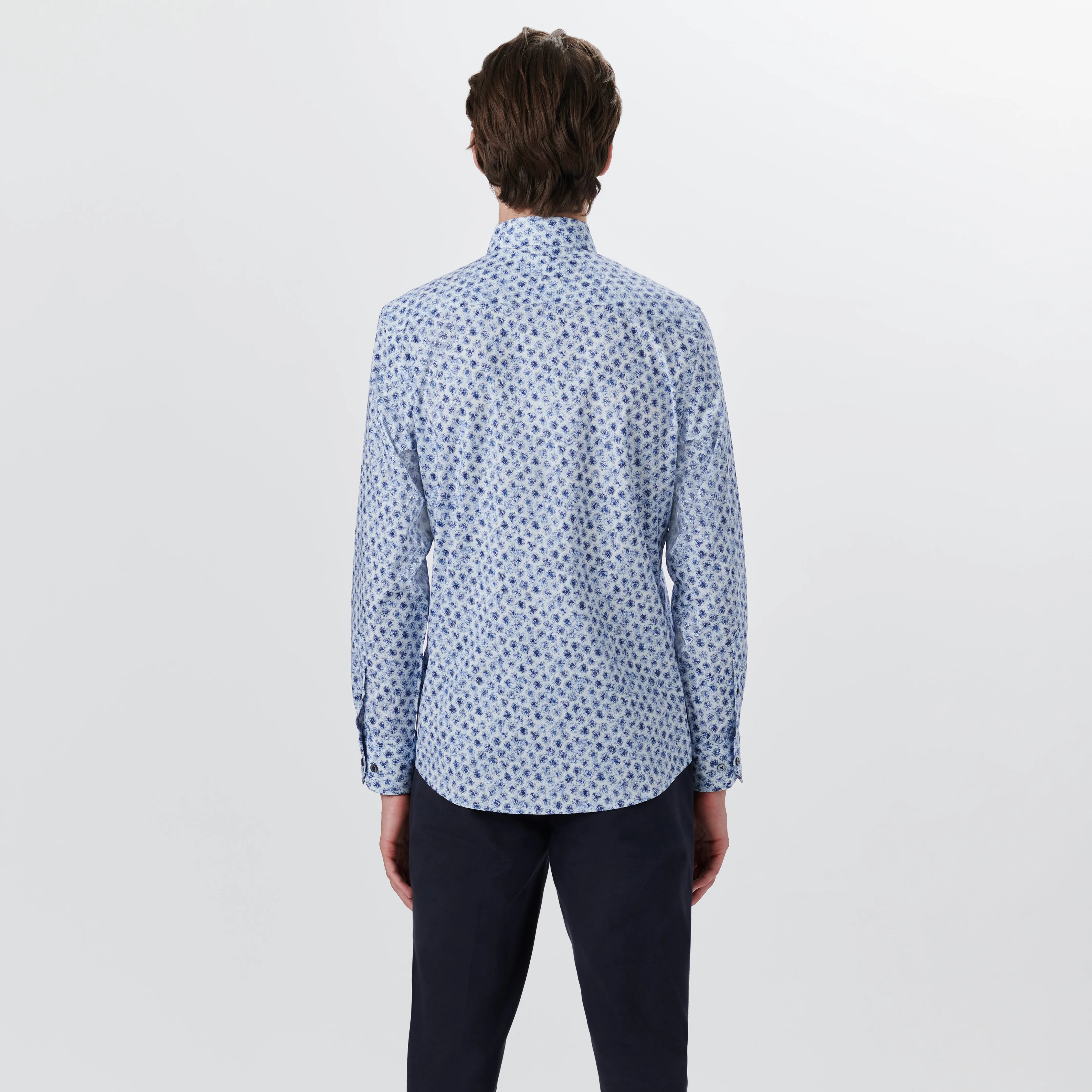 JULIAN Abstract Print Shirt sold by Bugatchi product image thumbnail 4