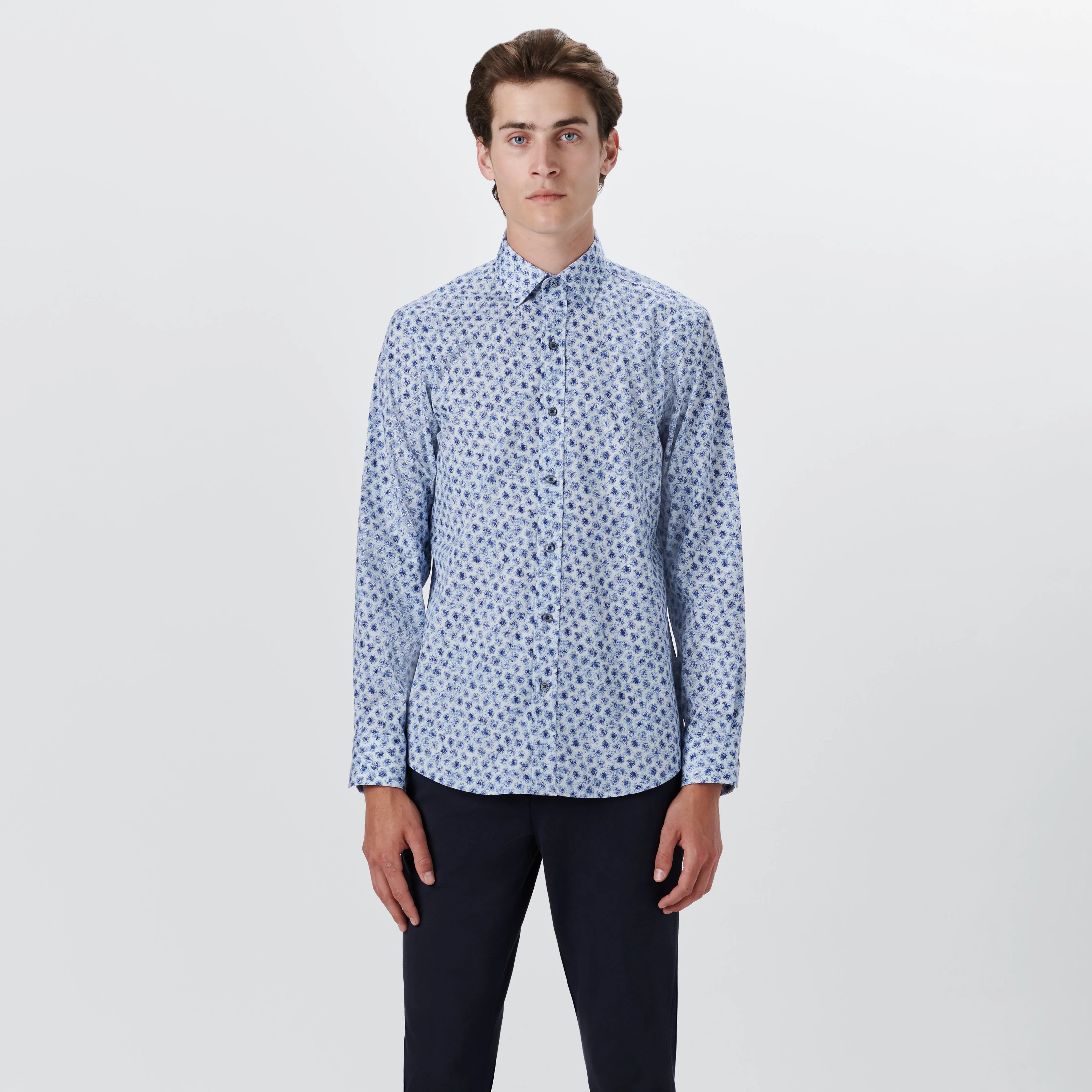 JULIAN Abstract Print Shirt sold by Bugatchi product image thumbnail 2