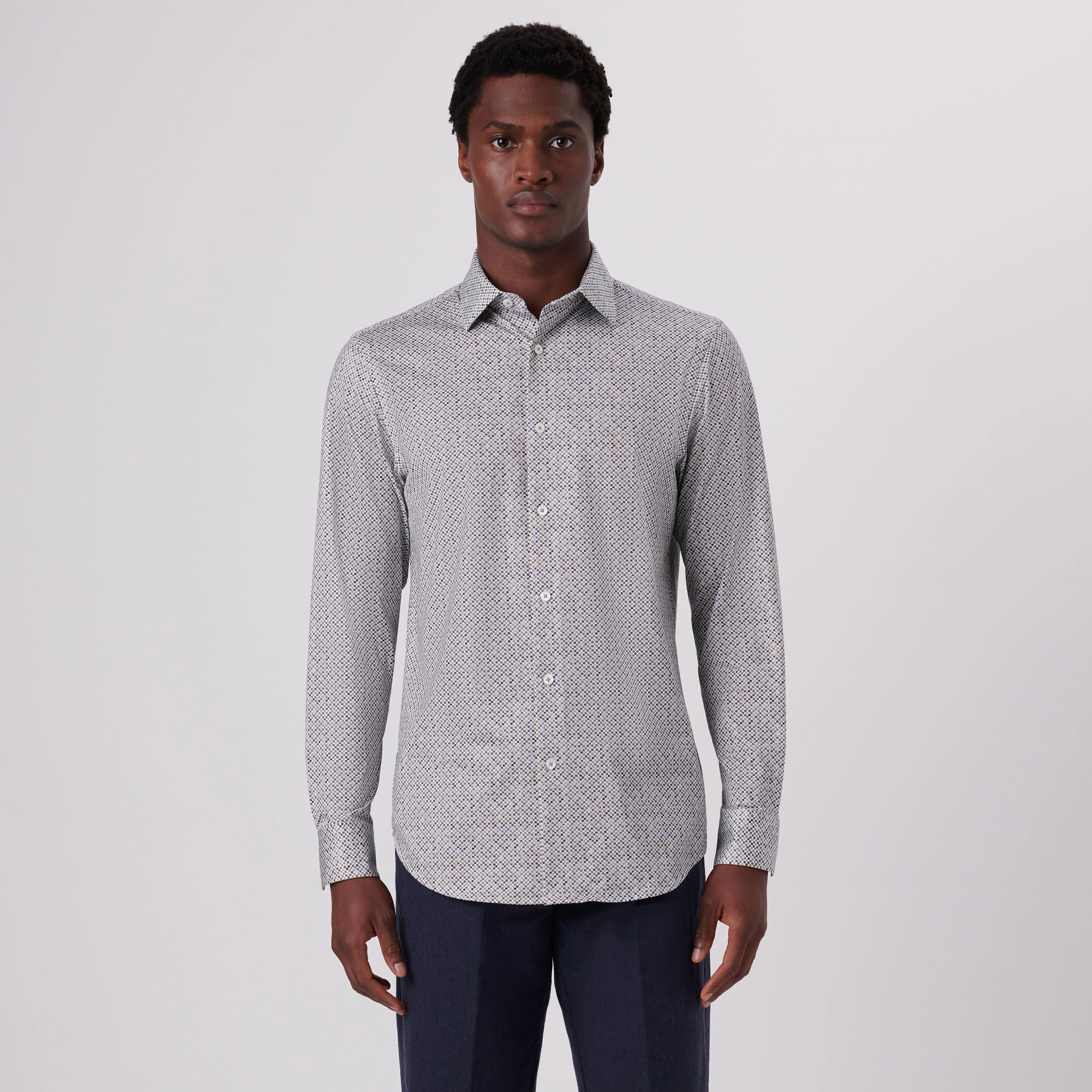 James Polka Dot Print OoohCotton Shirt sold by Bugatchi product image thumbnail 2