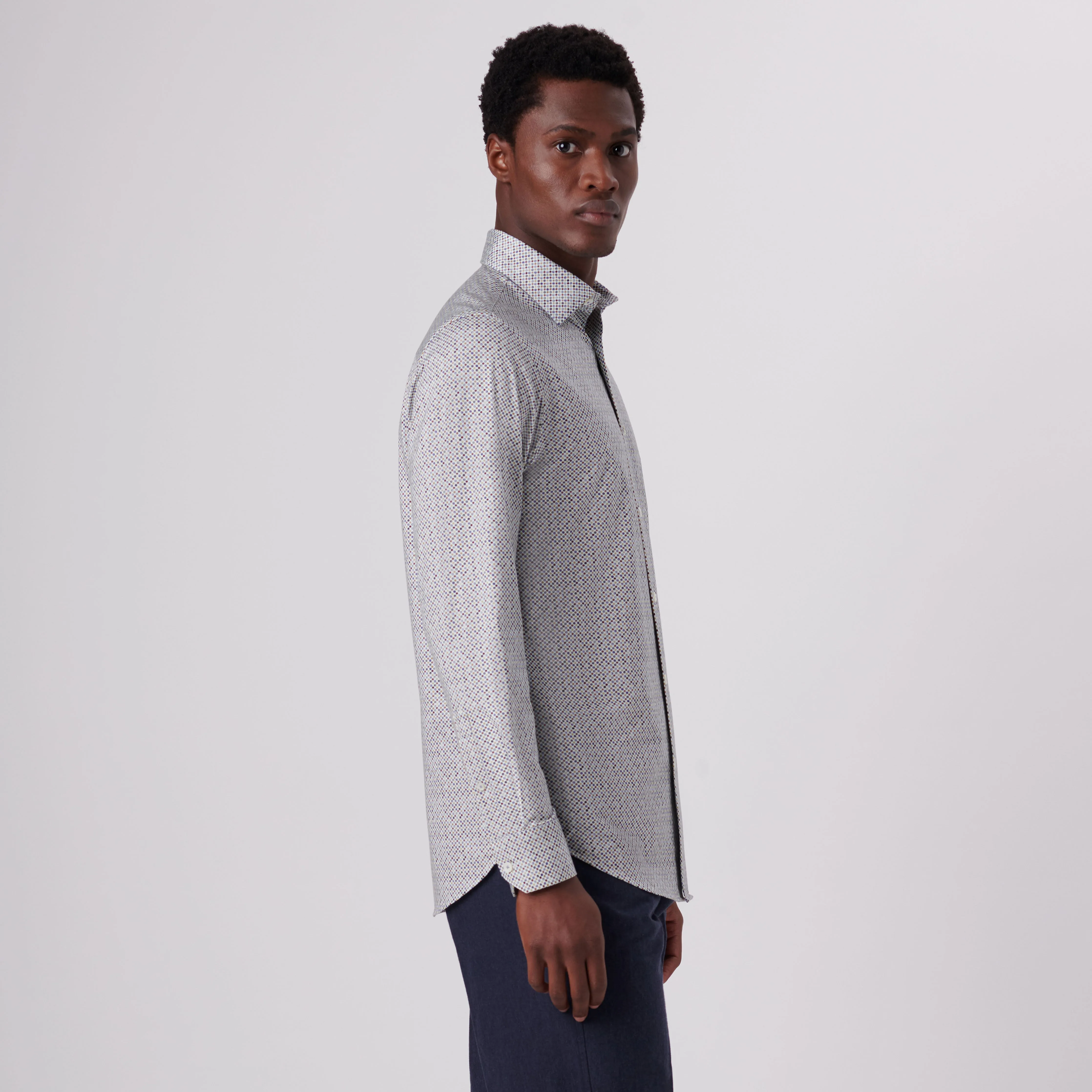 James Polka Dot Print OoohCotton Shirt sold by Bugatchi product image thumbnail 3