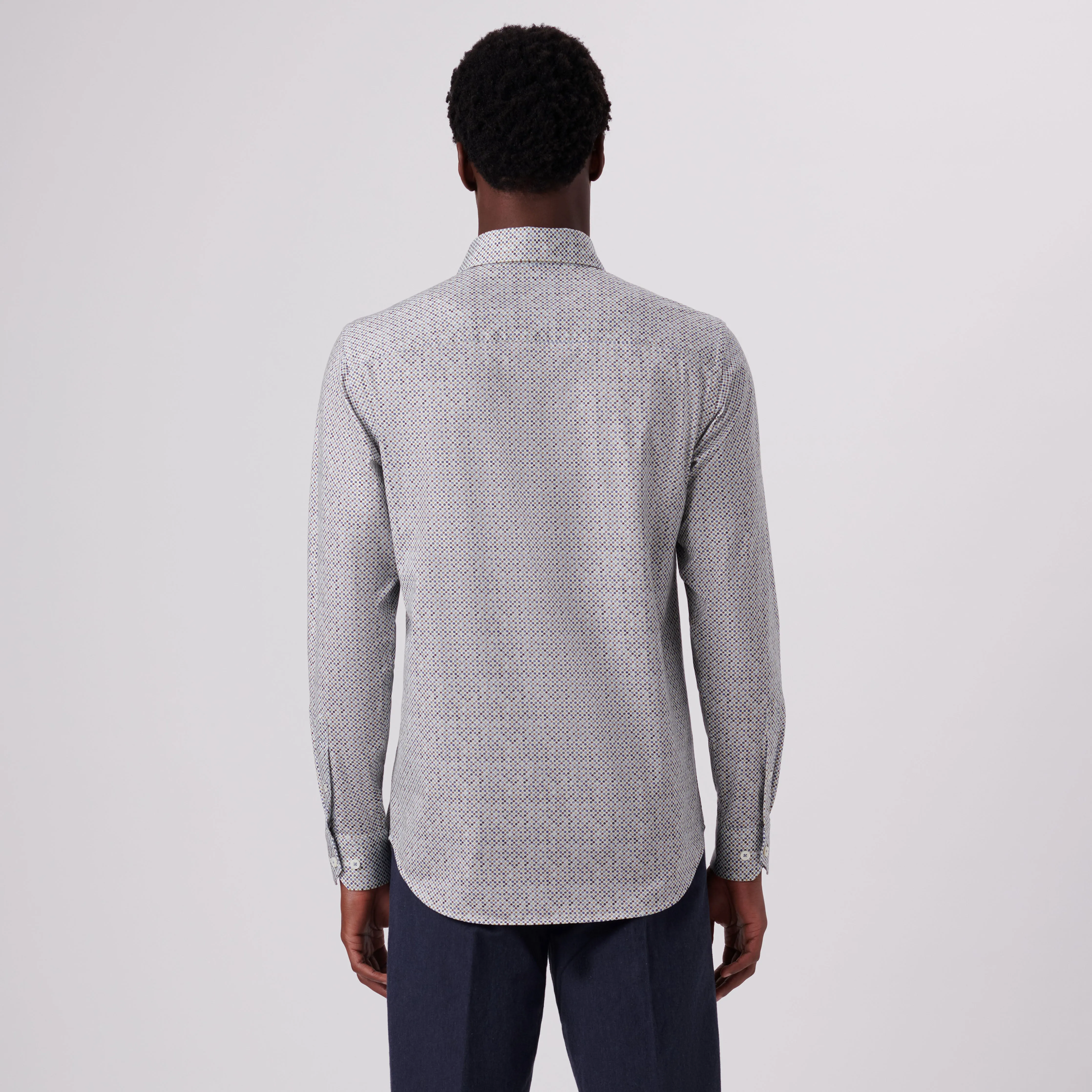 James Polka Dot Print OoohCotton Shirt sold by Bugatchi product image thumbnail 4