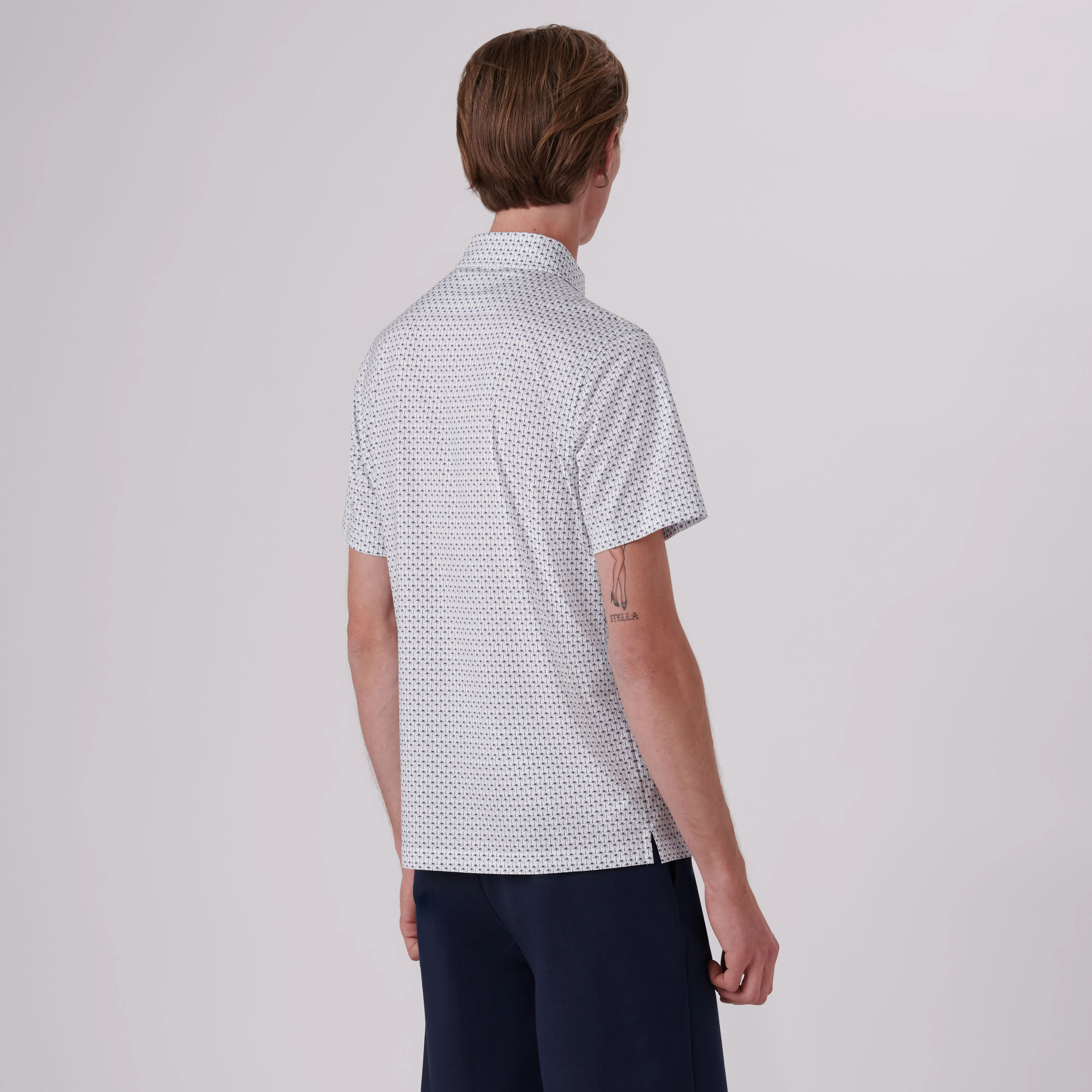 Victor Palm Trees Print OoohCotton Polo sold by Bugatchi product image thumbnail 4