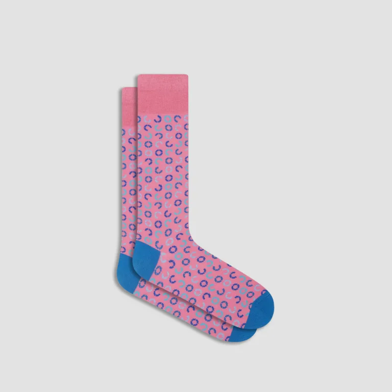 Geometric Mid-Calf Socks sold by Bugatchi