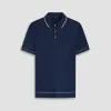Cable Stitch Short Sleeve Polo Sweater sold by Bugatchi
