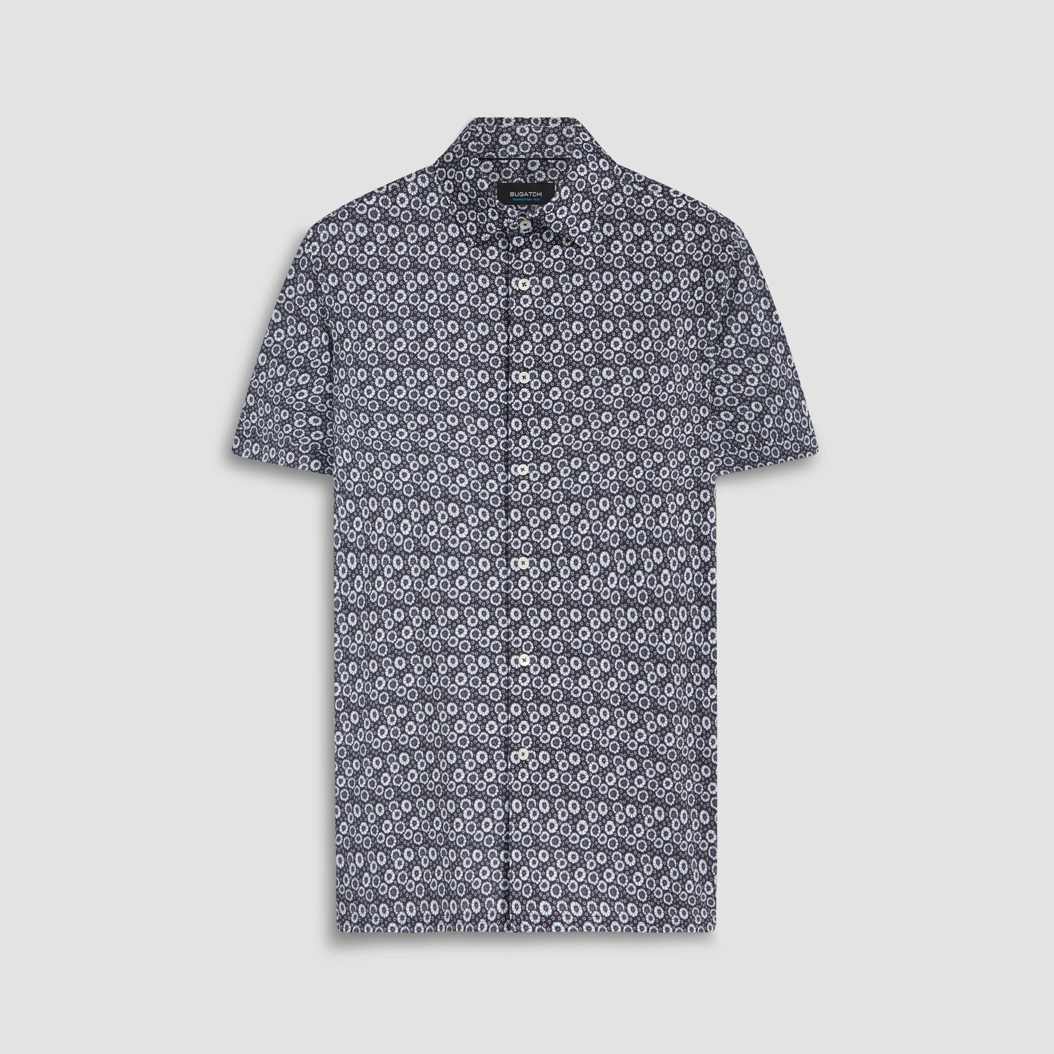 Milo Floral Print OoohCotton Short Sleeve Shirt sold by Bugatchi