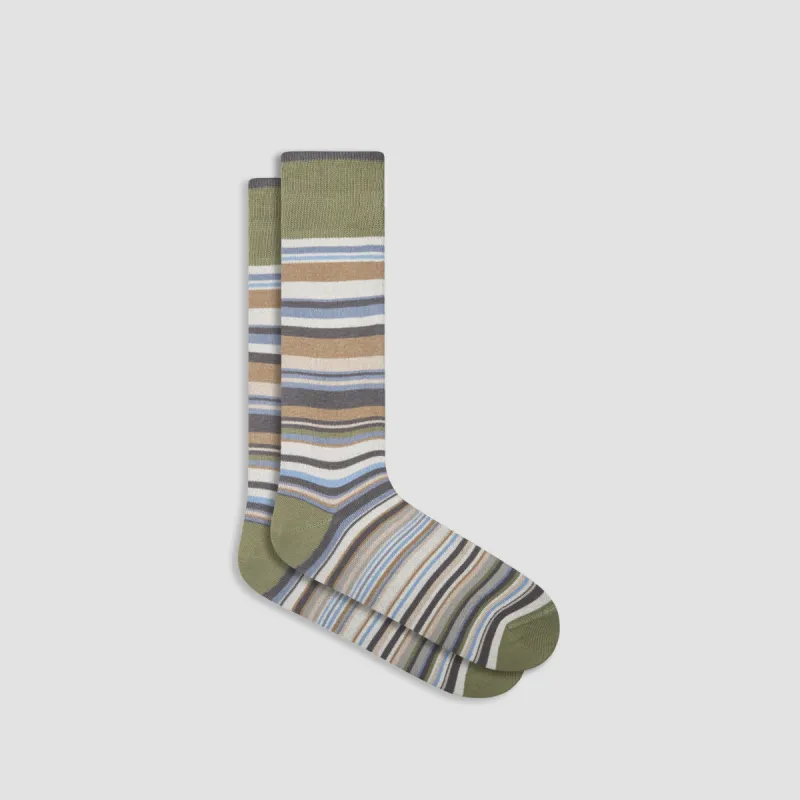 Striped Mid-Calf Socks sold by Bugatchi