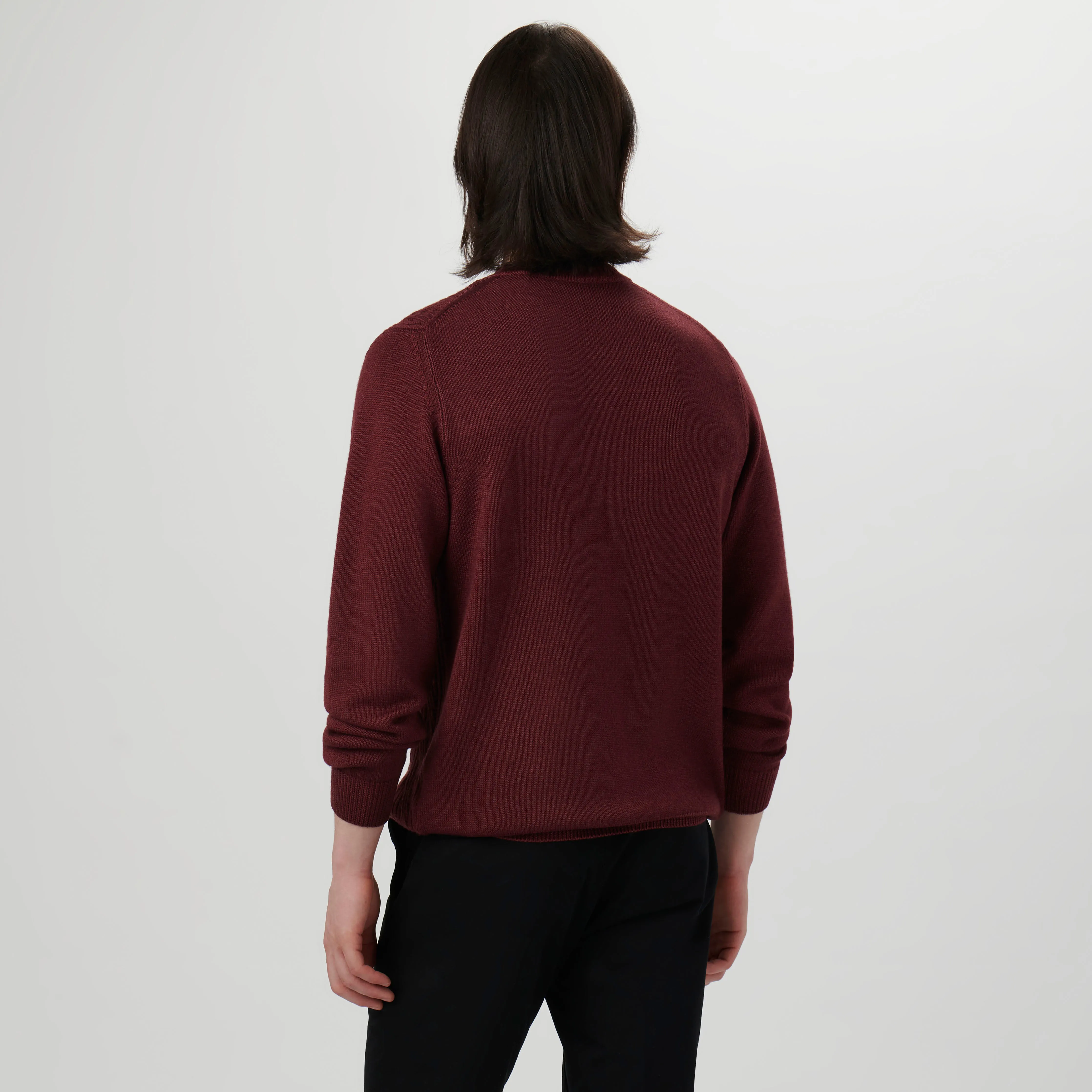 Cable Knit Crew Neck Sweater sold by Bugatchi product image thumbnail 4