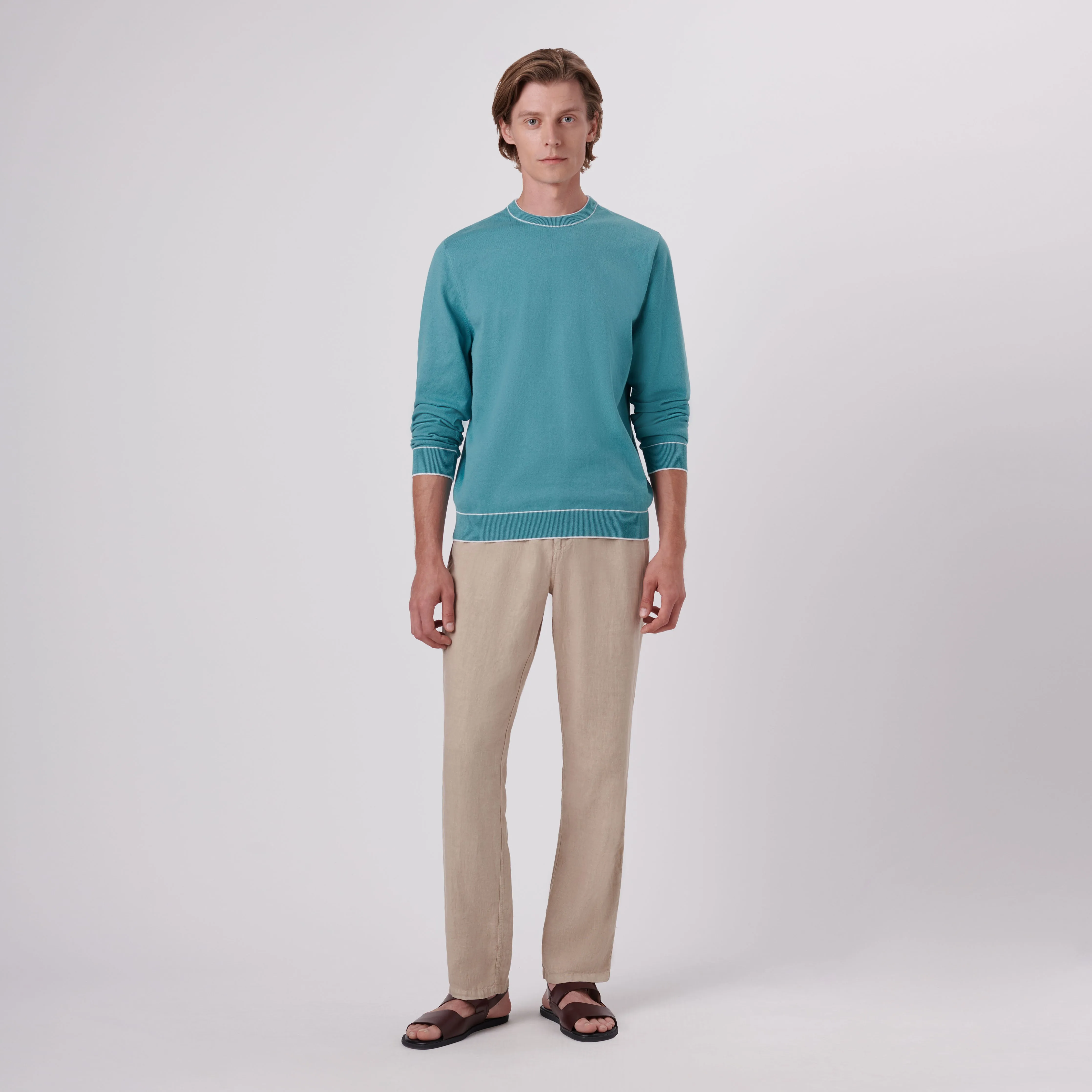 Solid Crew Neck Sweater sold by Bugatchi product image thumbnail 5