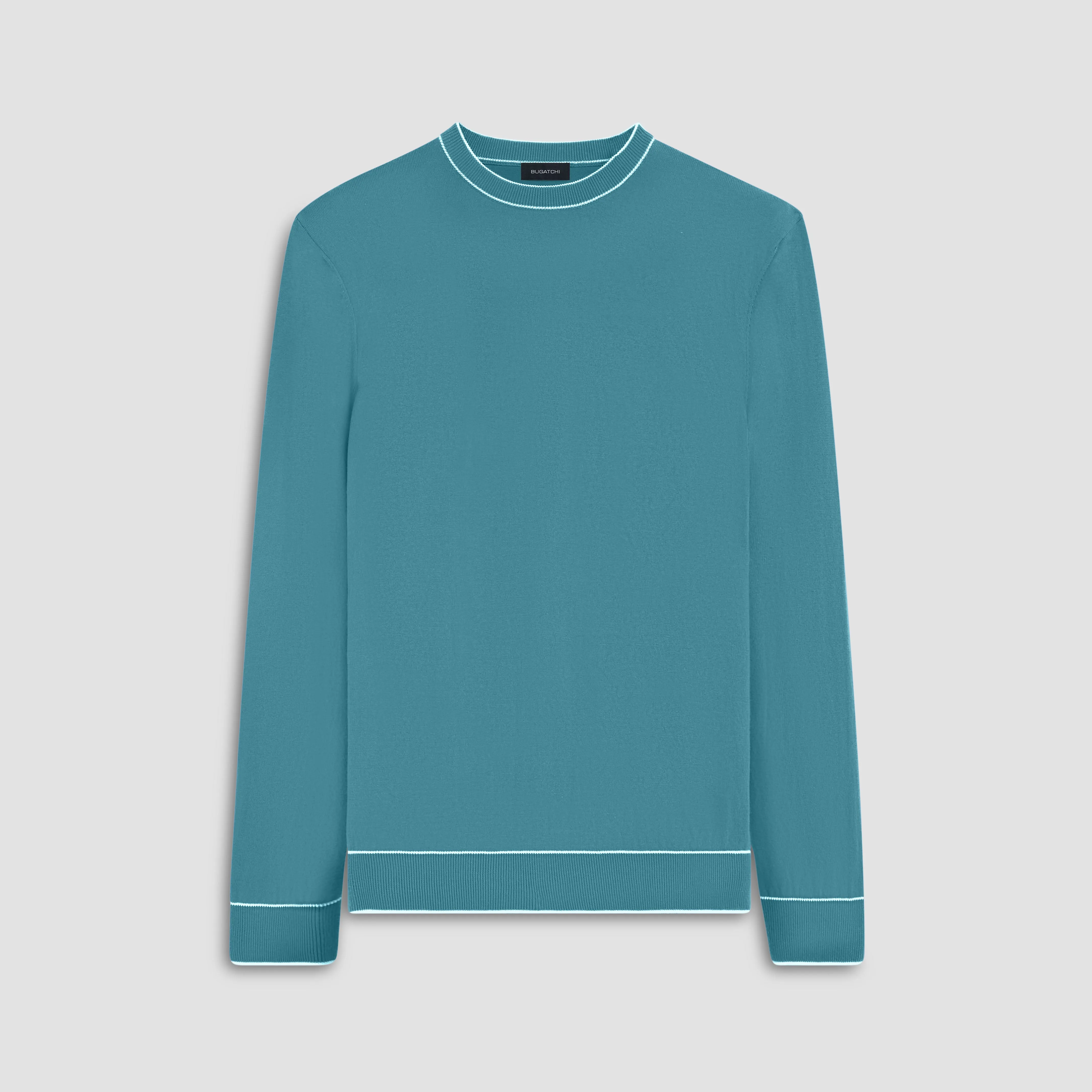 Solid Crew Neck Sweater sold by Bugatchi