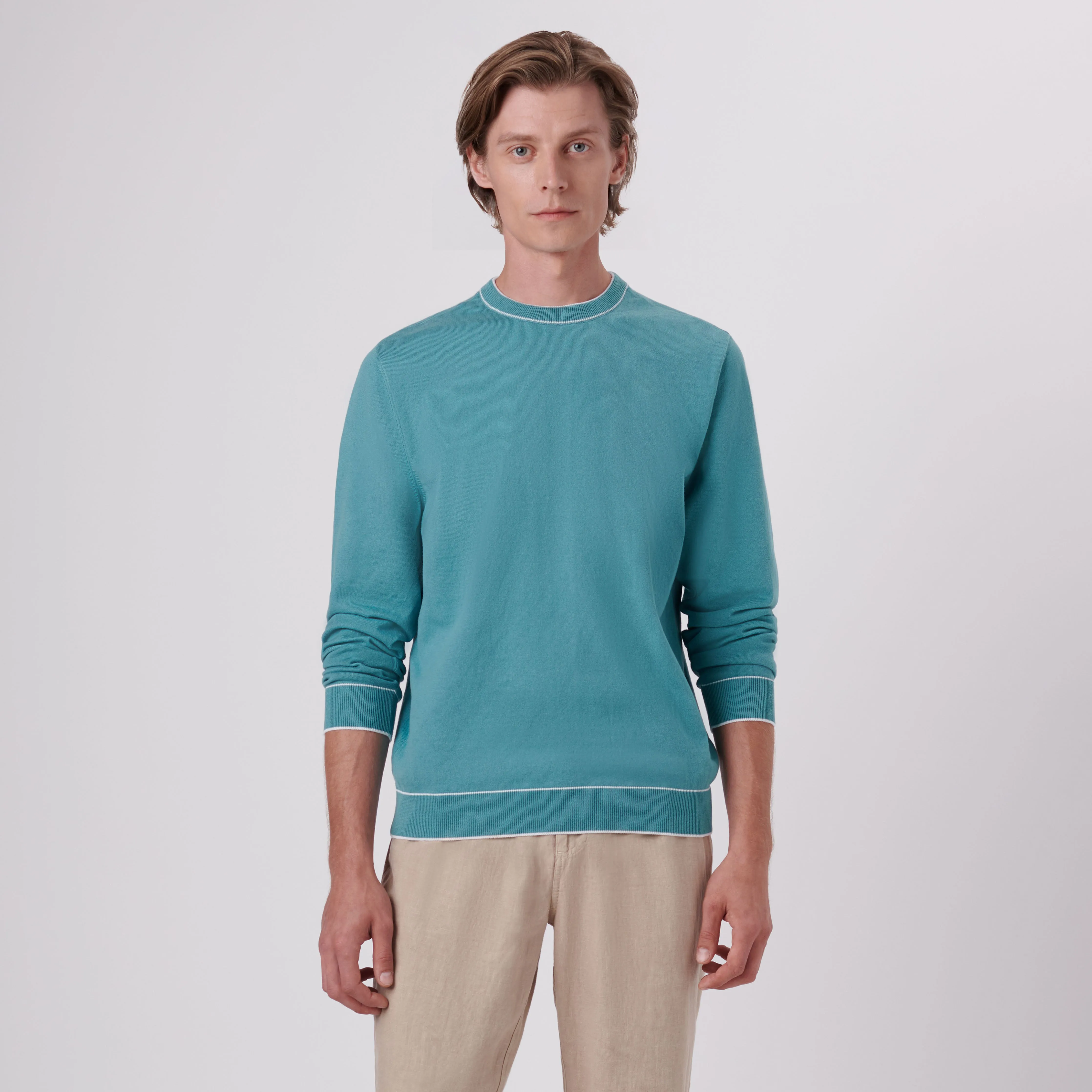 Solid Crew Neck Sweater sold by Bugatchi product image thumbnail 2