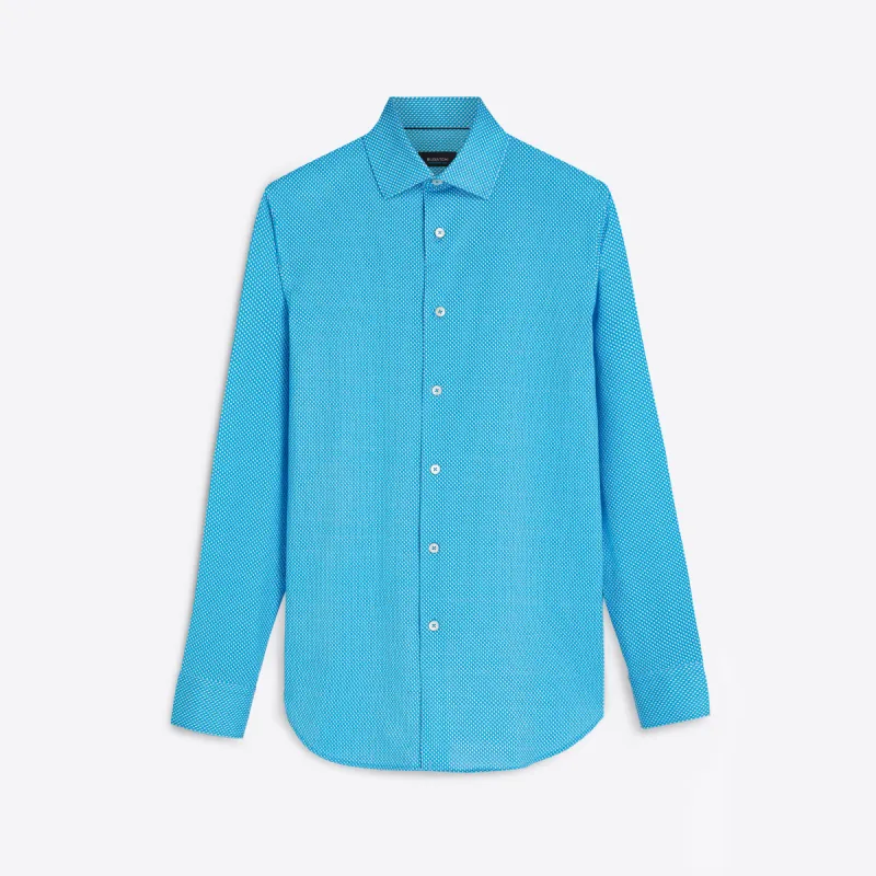 JAMES Polka Dot OoohCotton Twill Shirt sold by Bugatchi