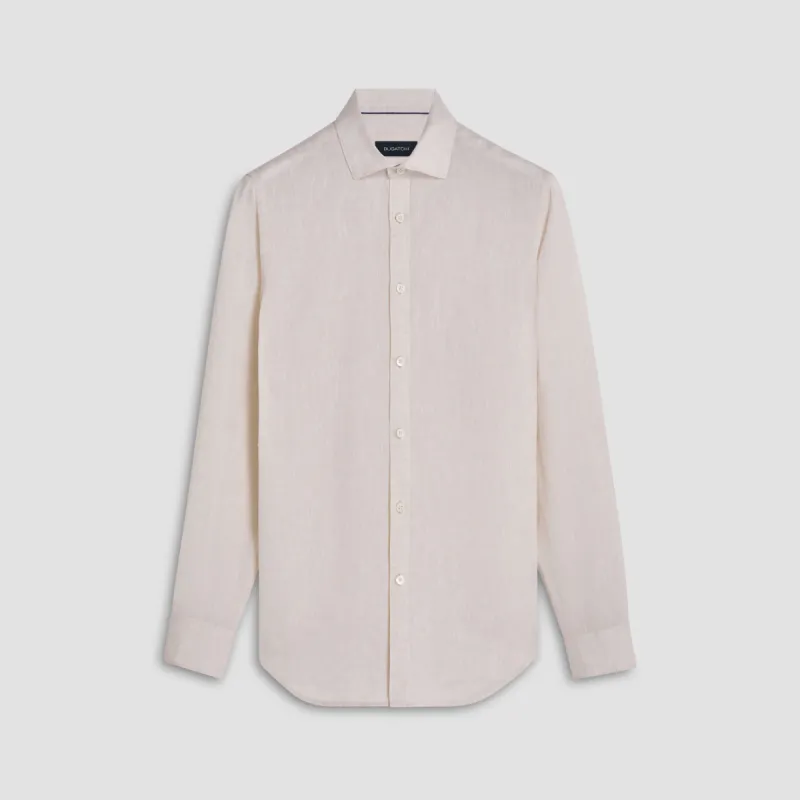 Axel Solid Linen Shirt sold by Bugatchi