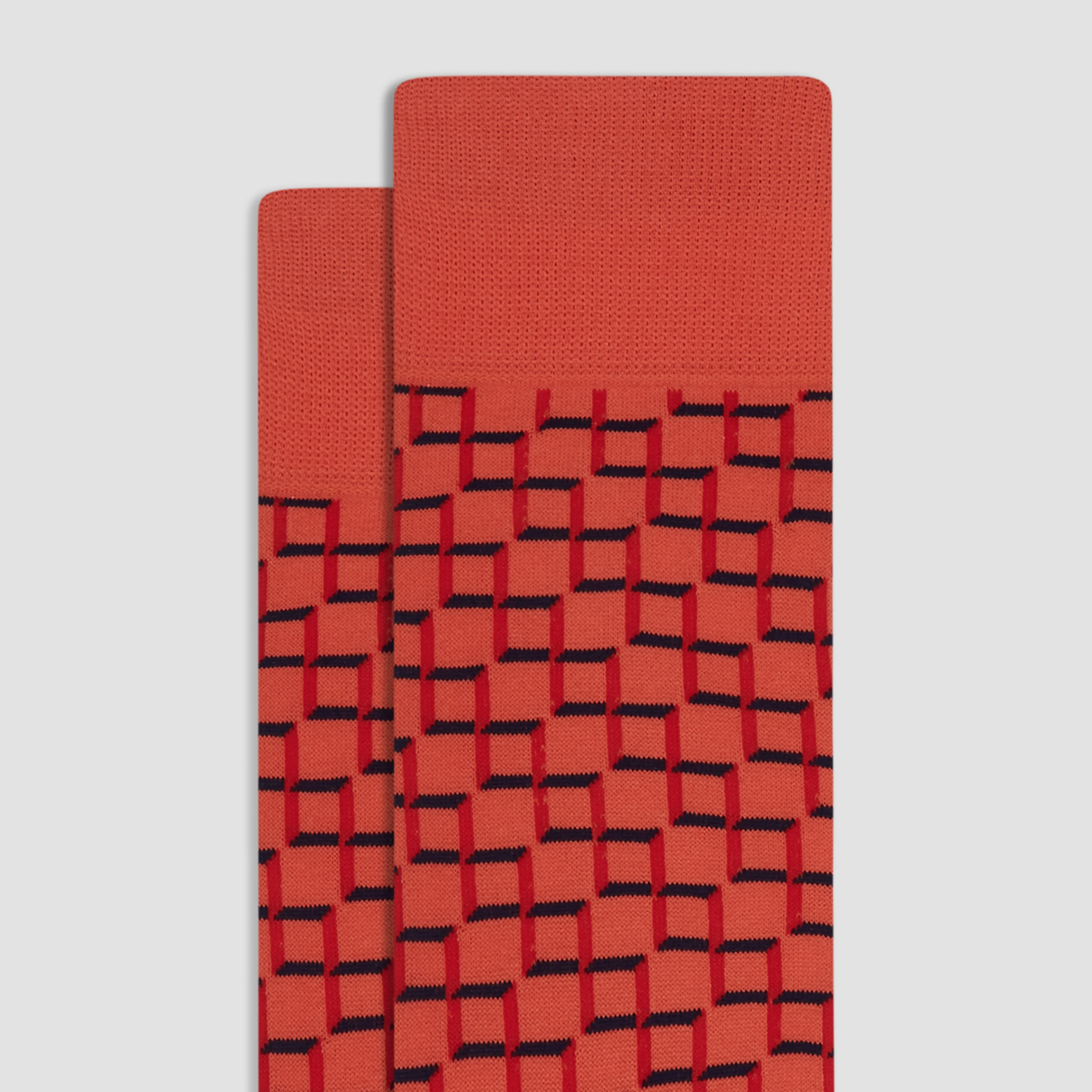 Geometric Mid-Calf Socks sold by Bugatchi product image thumbnail 2