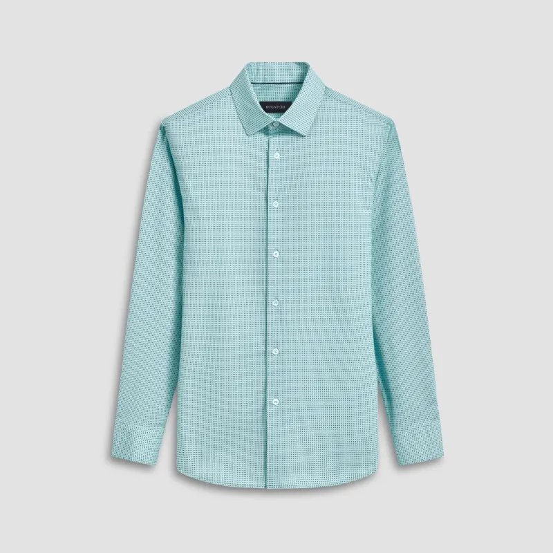 James Pin Dot OoohCotton Shirt sold by Bugatchi