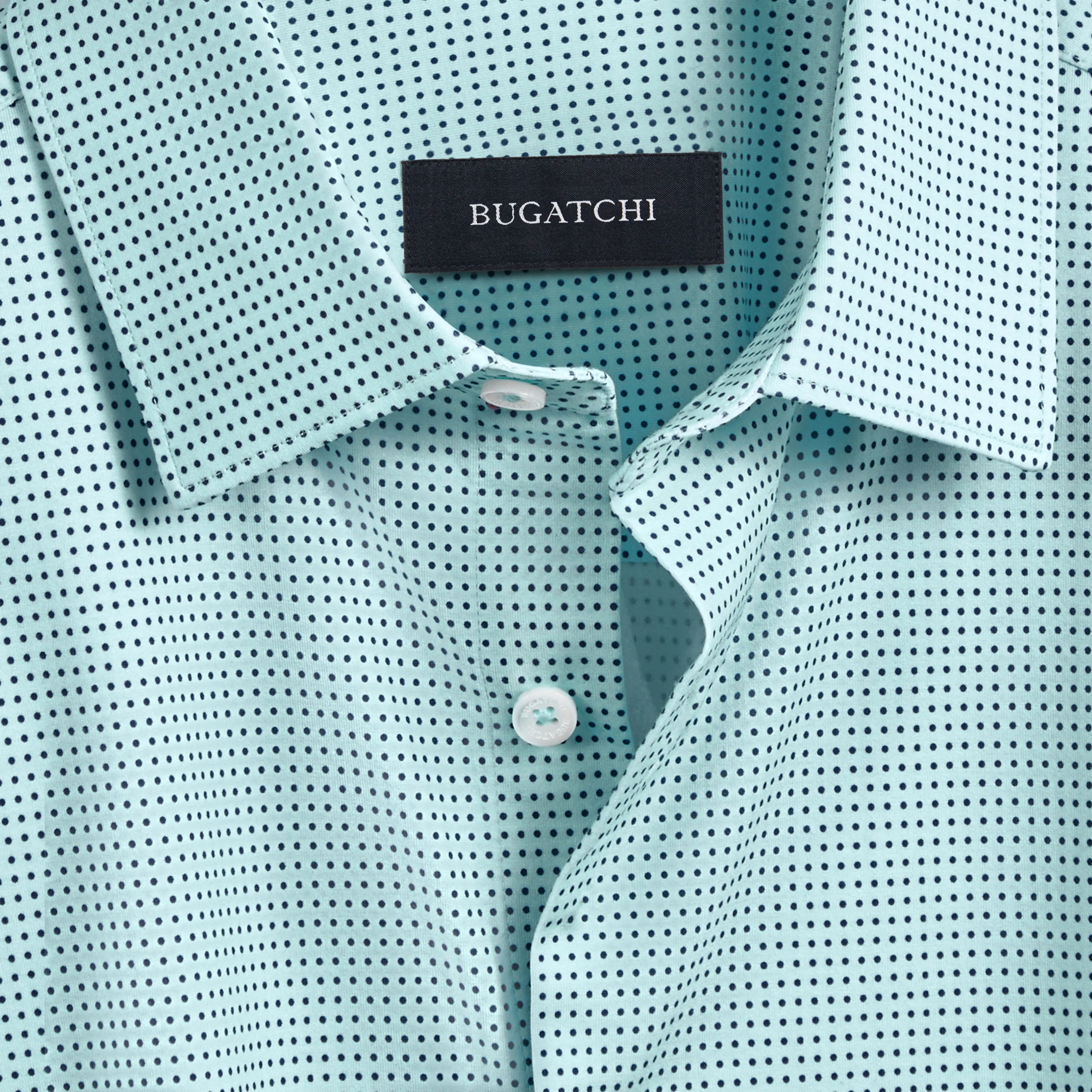 James Pin Dot OoohCotton Shirt sold by Bugatchi product image thumbnail 2