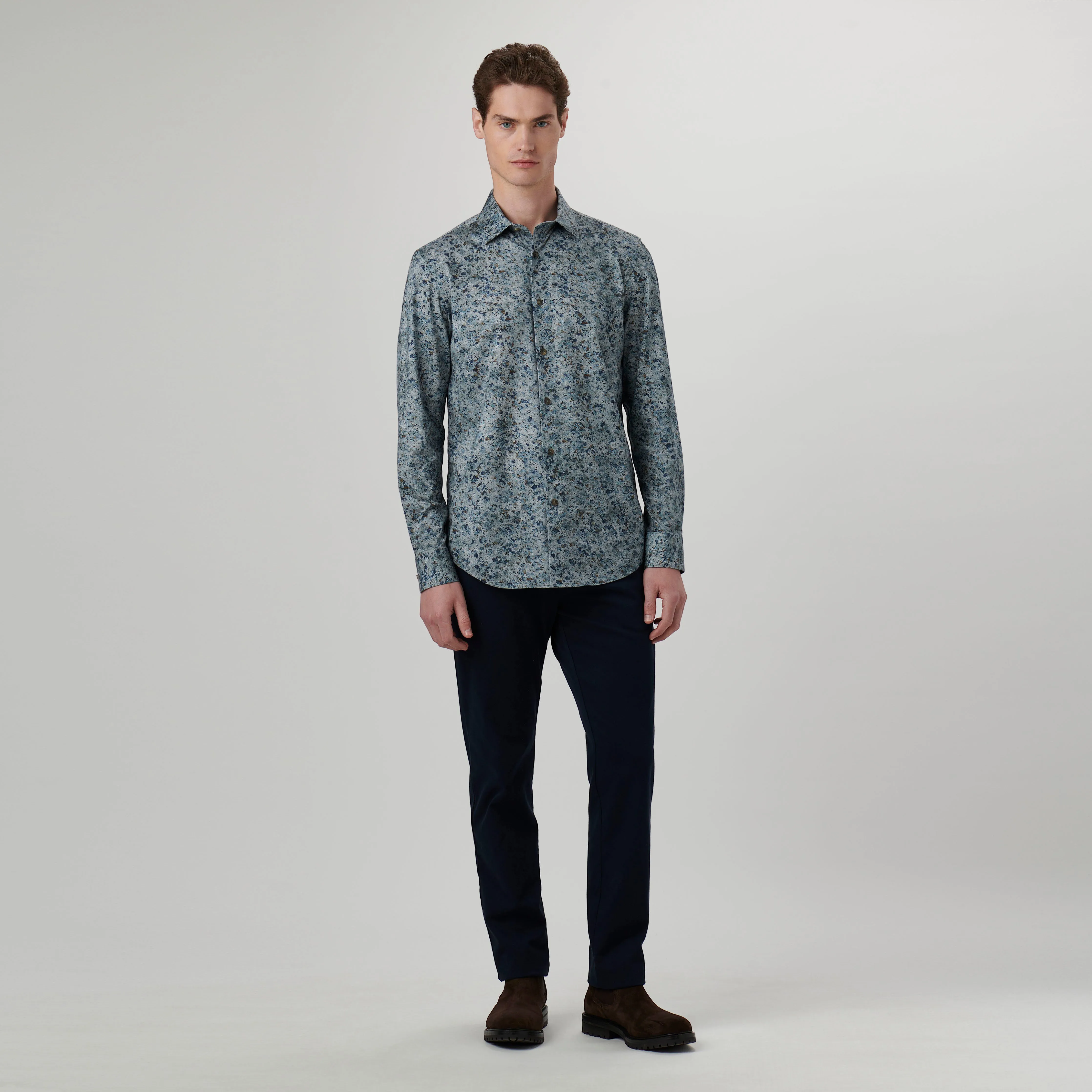 James Marbled OoohCotton Shirt sold by Bugatchi product image thumbnail 5