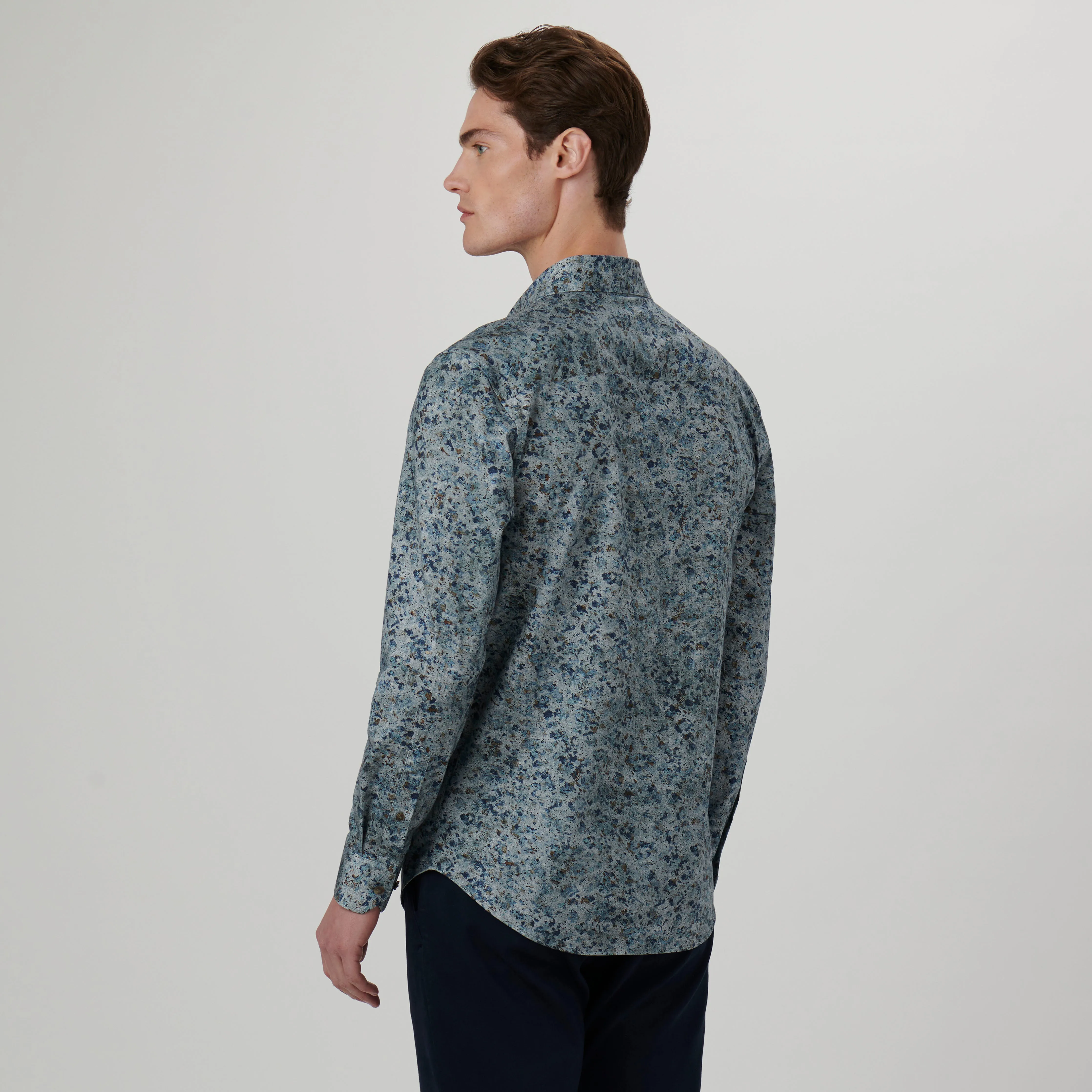 James Marbled OoohCotton Shirt sold by Bugatchi product image thumbnail 4