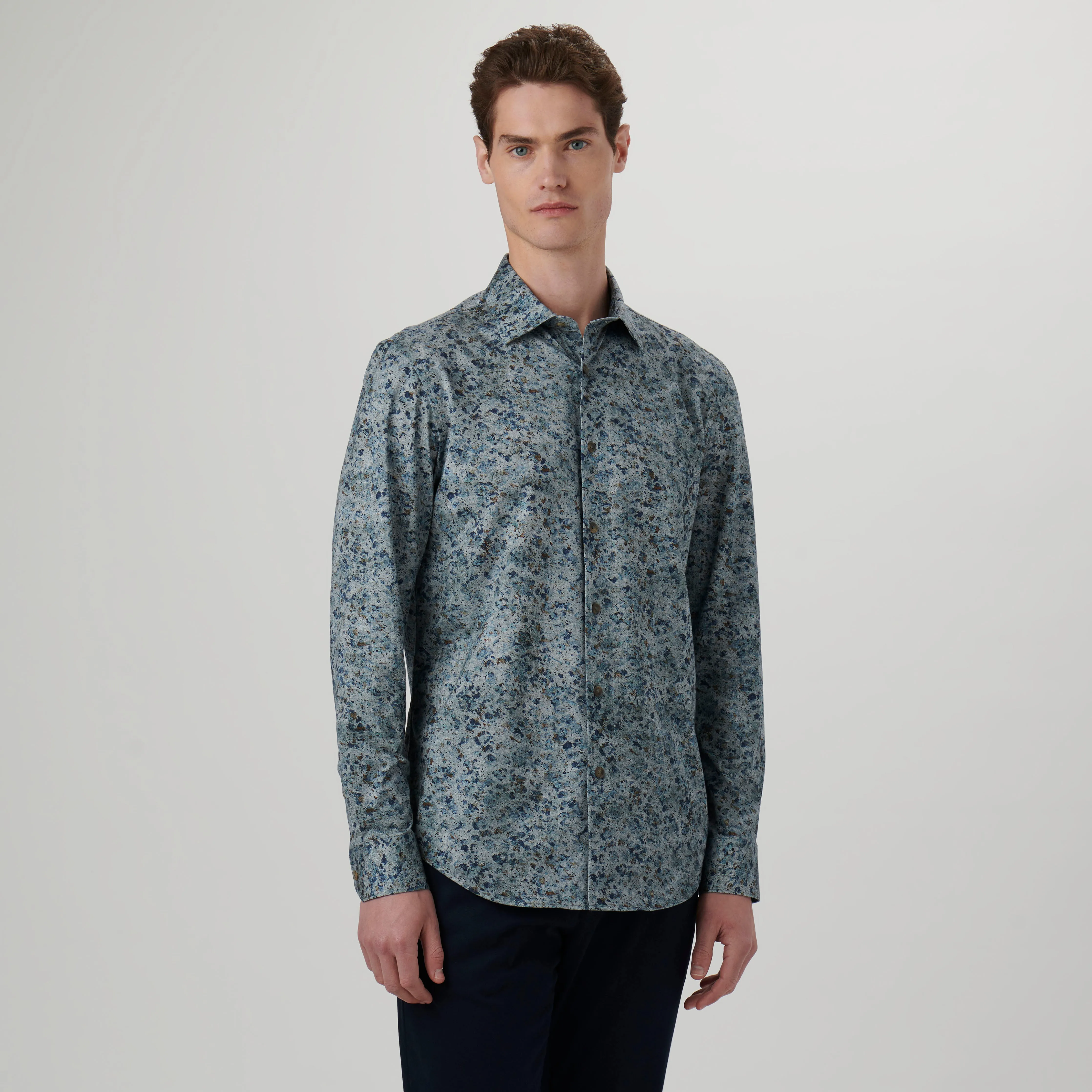James Marbled OoohCotton Shirt sold by Bugatchi product image thumbnail 2