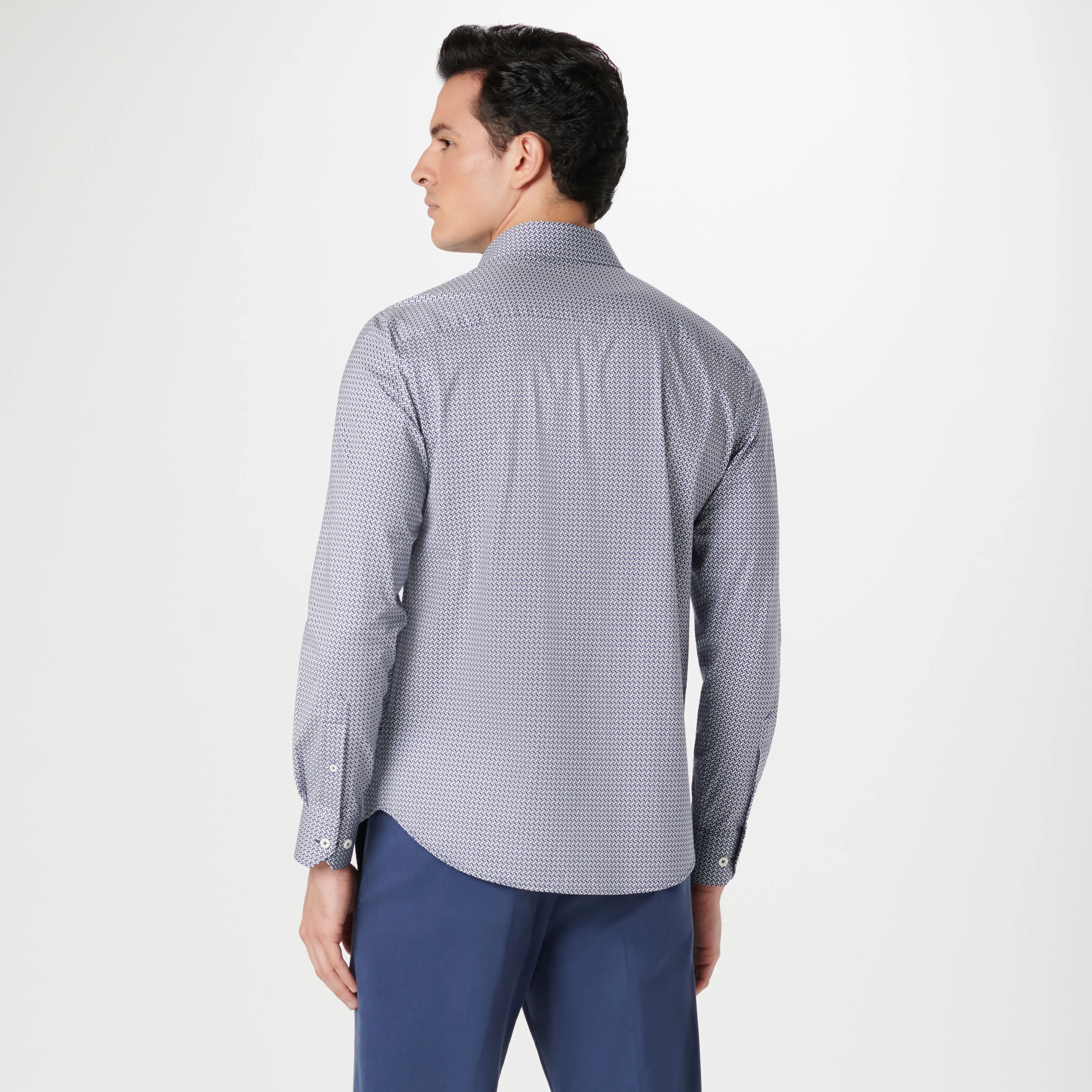 James Geometric OoohCotton Shirt sold by Bugatchi product image thumbnail 4