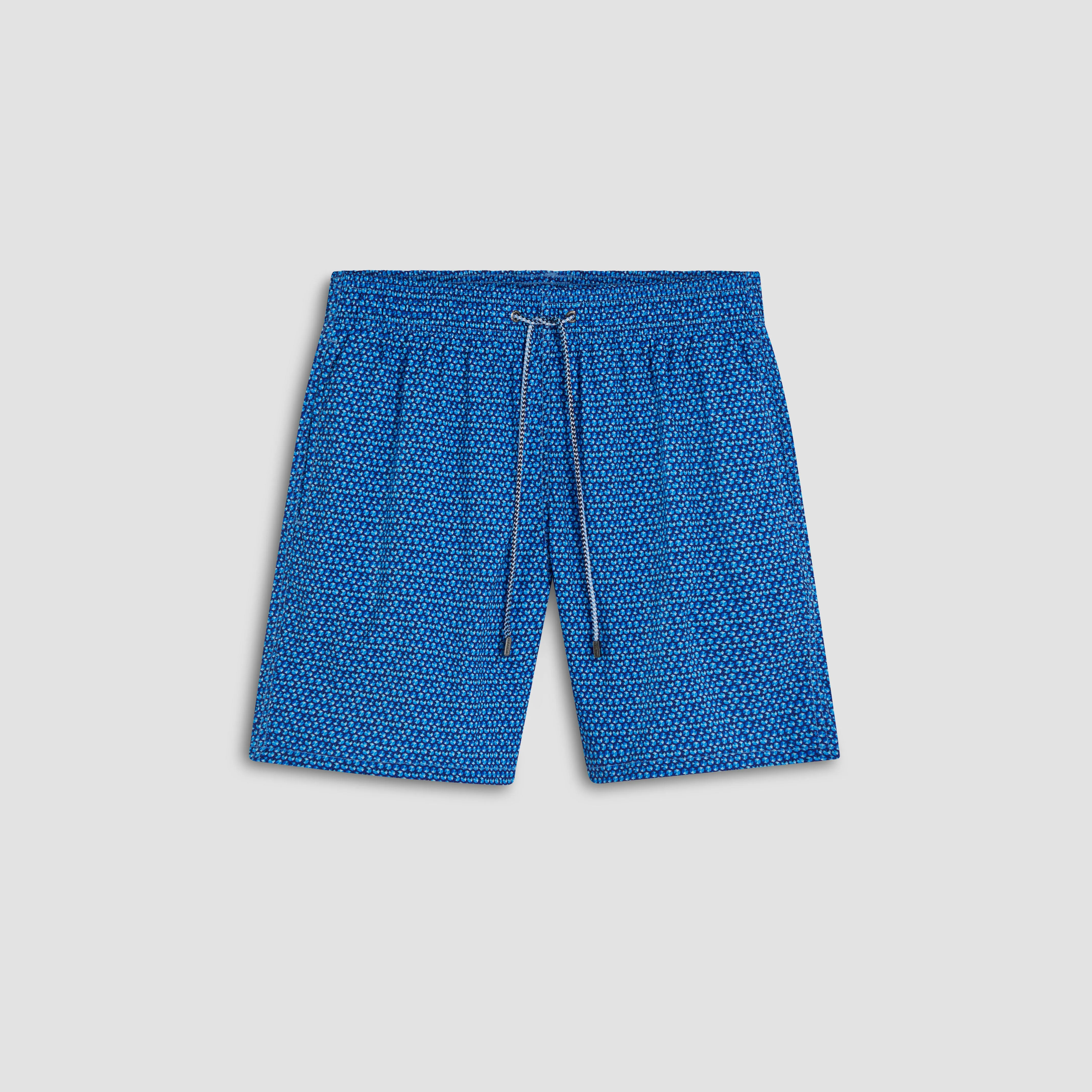 Cosmo Abstract Swim Trunks sold by Bugatchi
