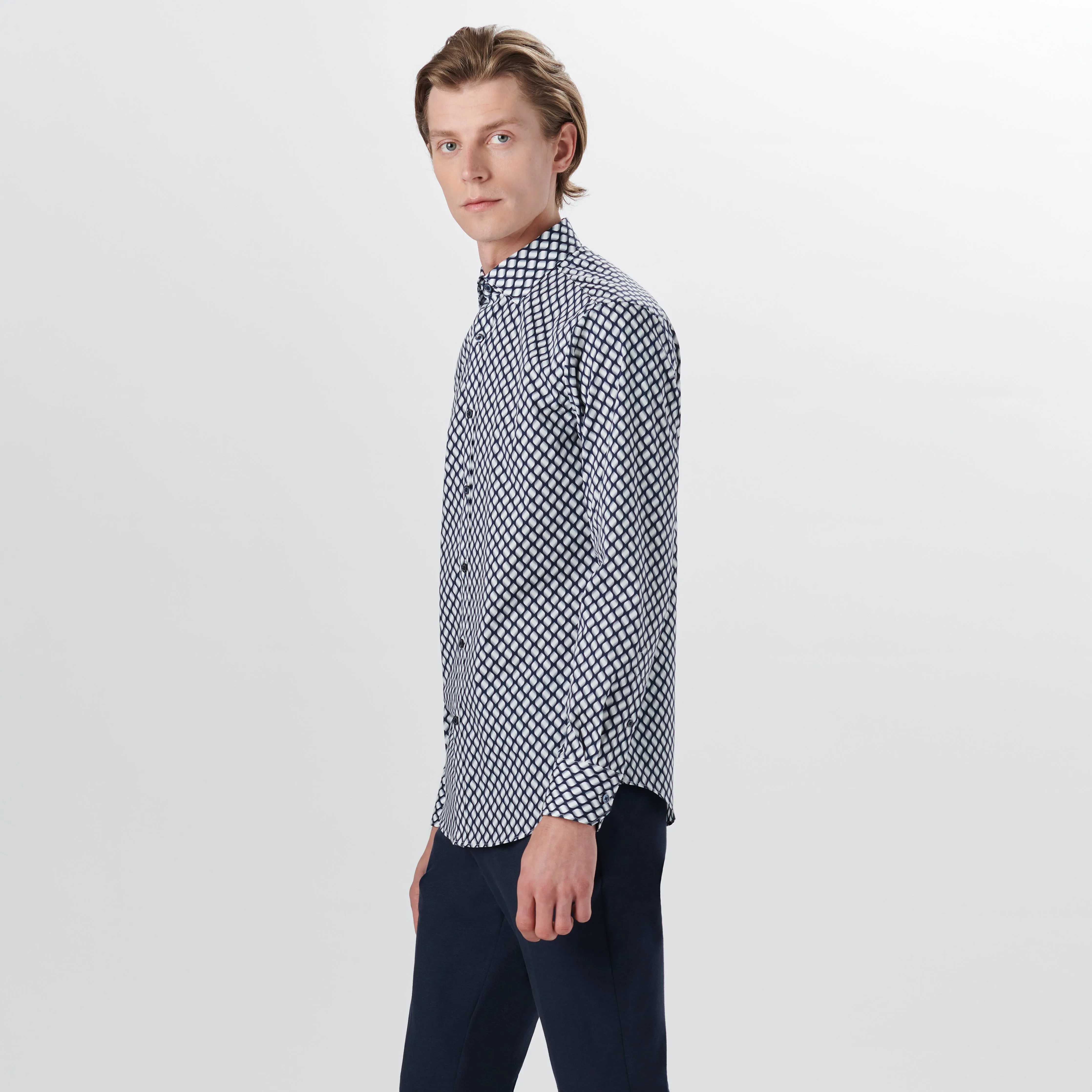 AXEL Ogee Print Shirt sold by Bugatchi product image thumbnail 3