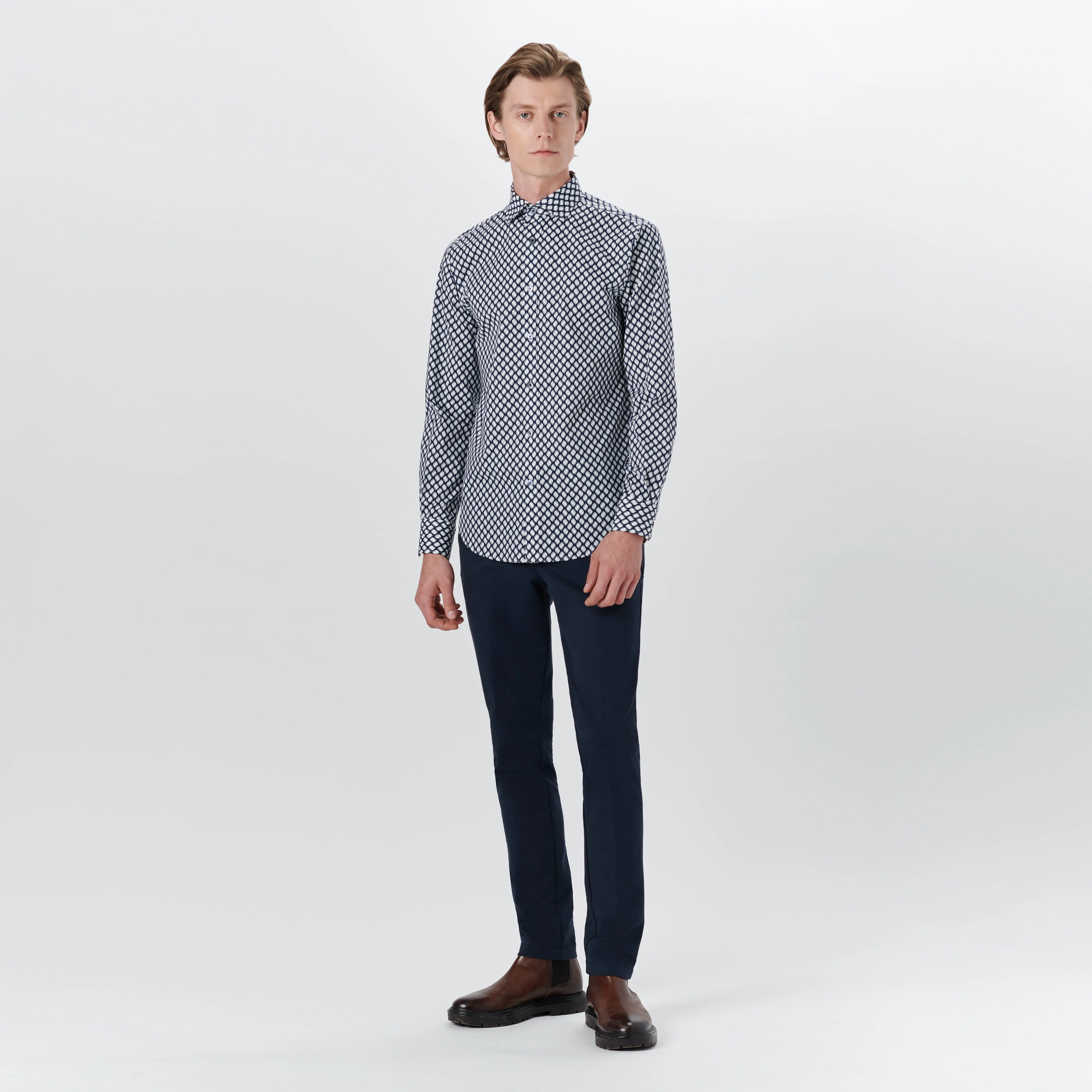 AXEL Ogee Print Shirt sold by Bugatchi product image thumbnail 5