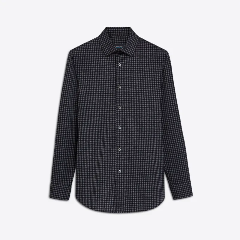 JAMES Gingham Check OoohCotton Shirt sold by Bugatchi