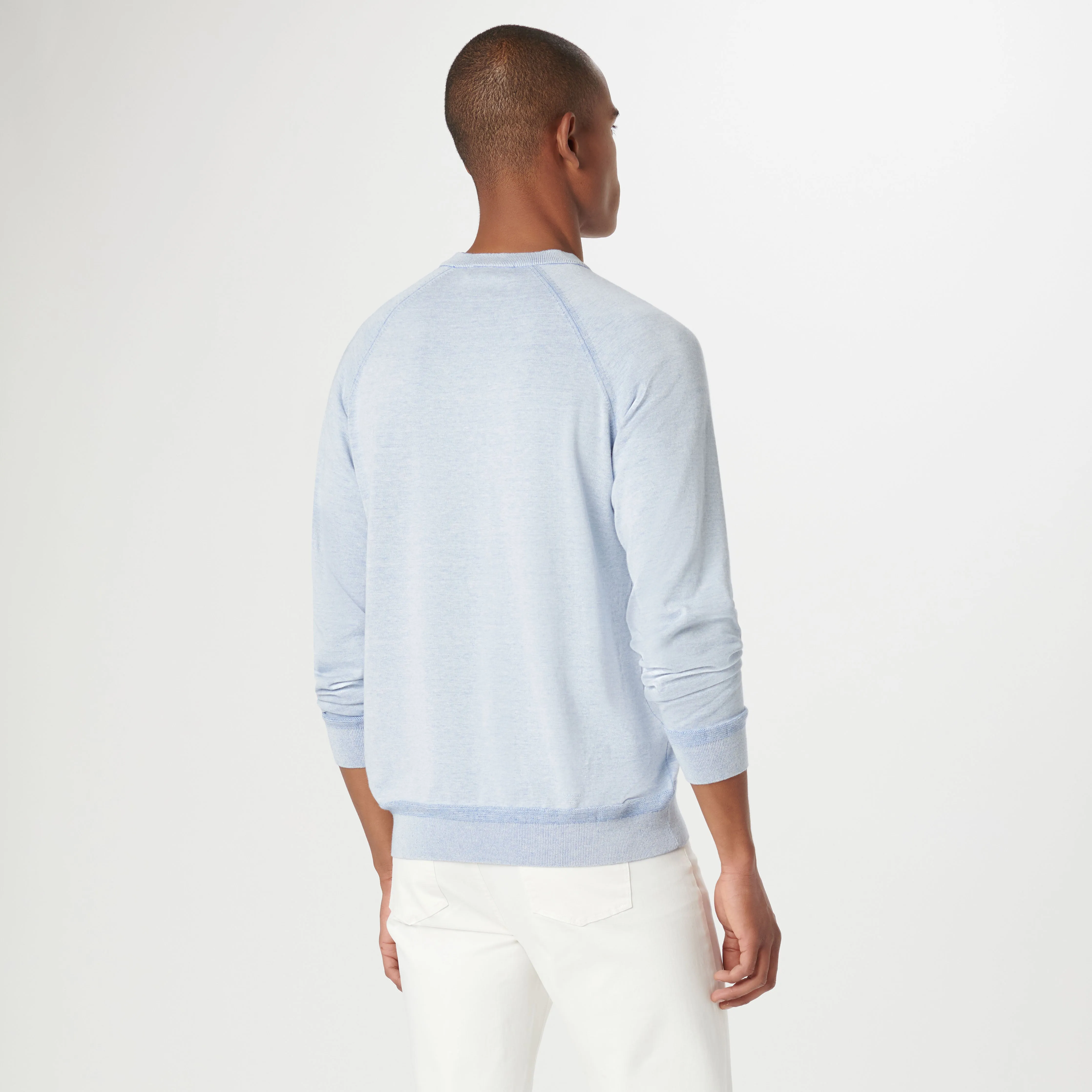 Solid V-Neck Sweater sold by Bugatchi product image thumbnail 4