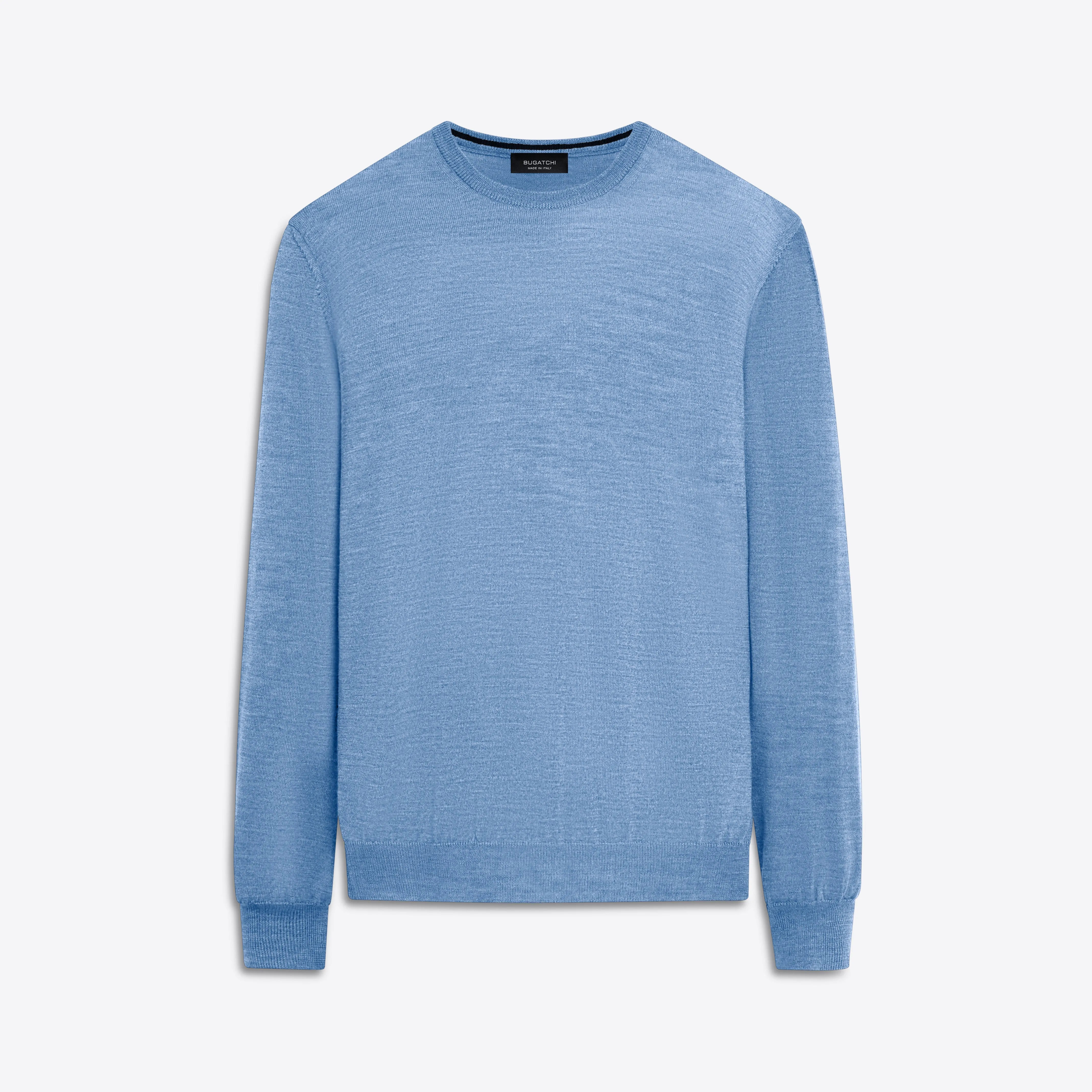 Super Merino Crew Neck Solid Sweater sold by Bugatchi