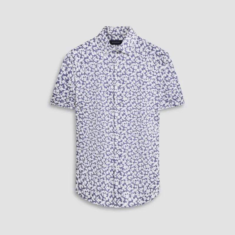 Miles Floral OoohCotton Short Sleeve Shirt sold by Bugatchi