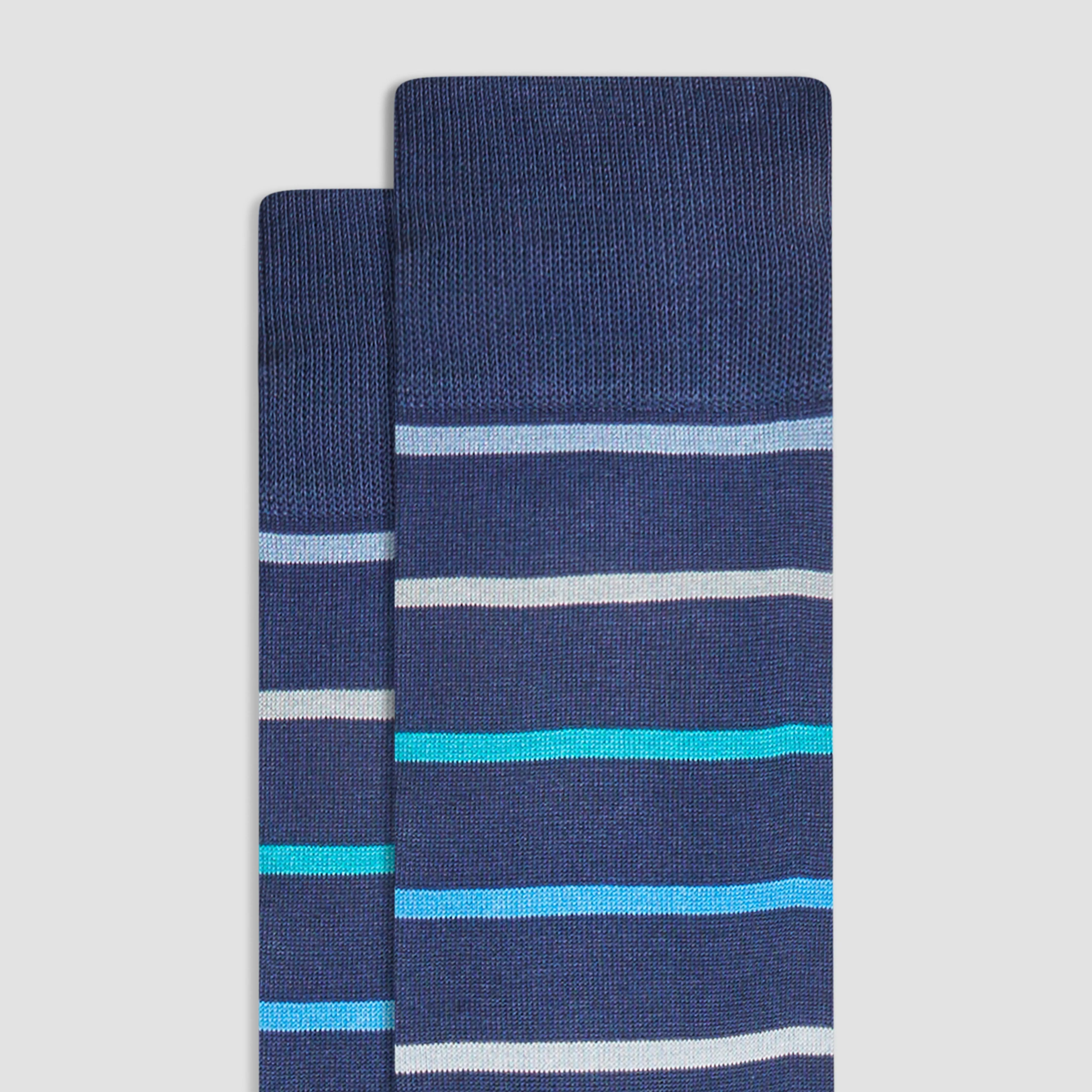Striped Mid-Calf Socks sold by Bugatchi product image thumbnail 2