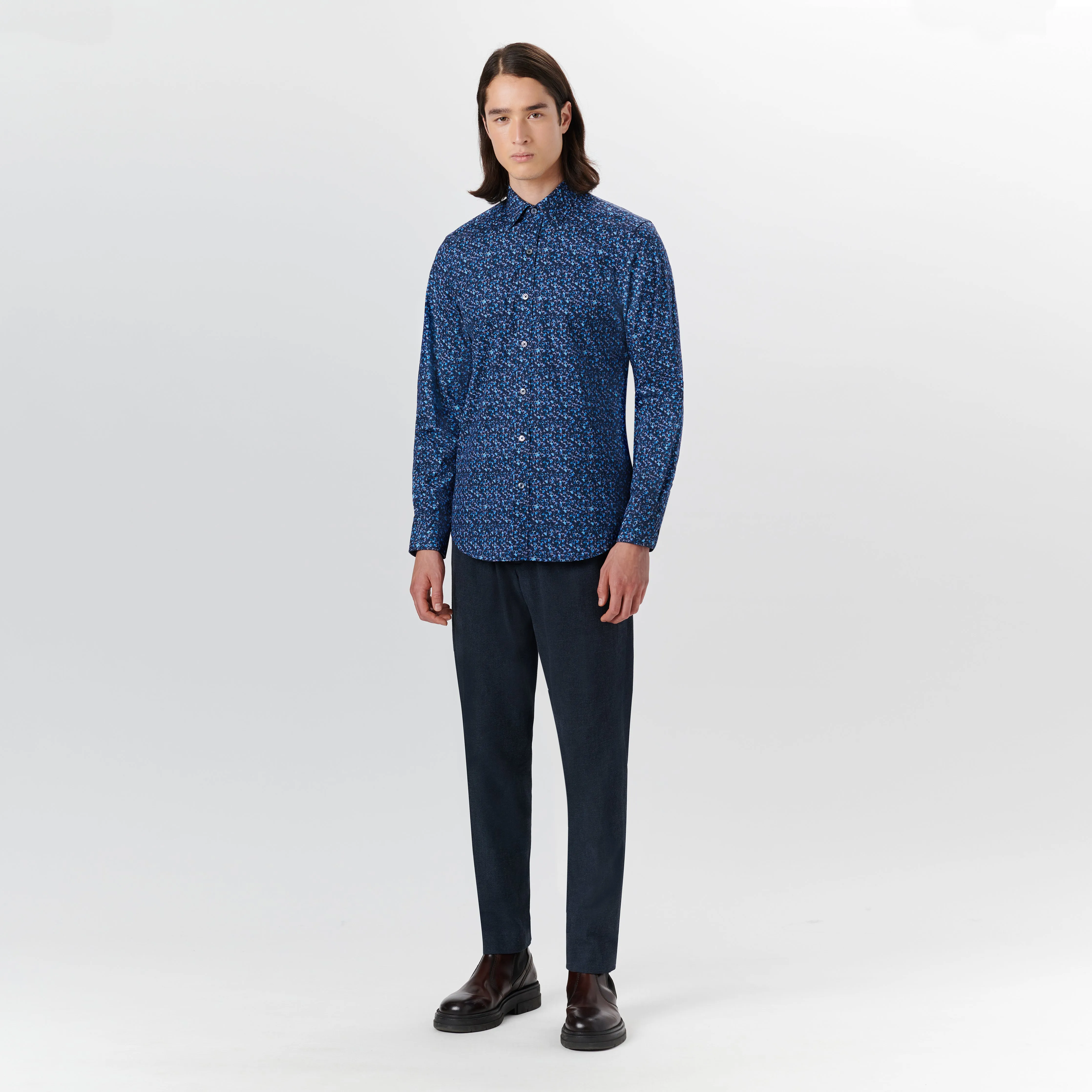 JULIAN Floral Print Shirt sold by Bugatchi product image thumbnail 5