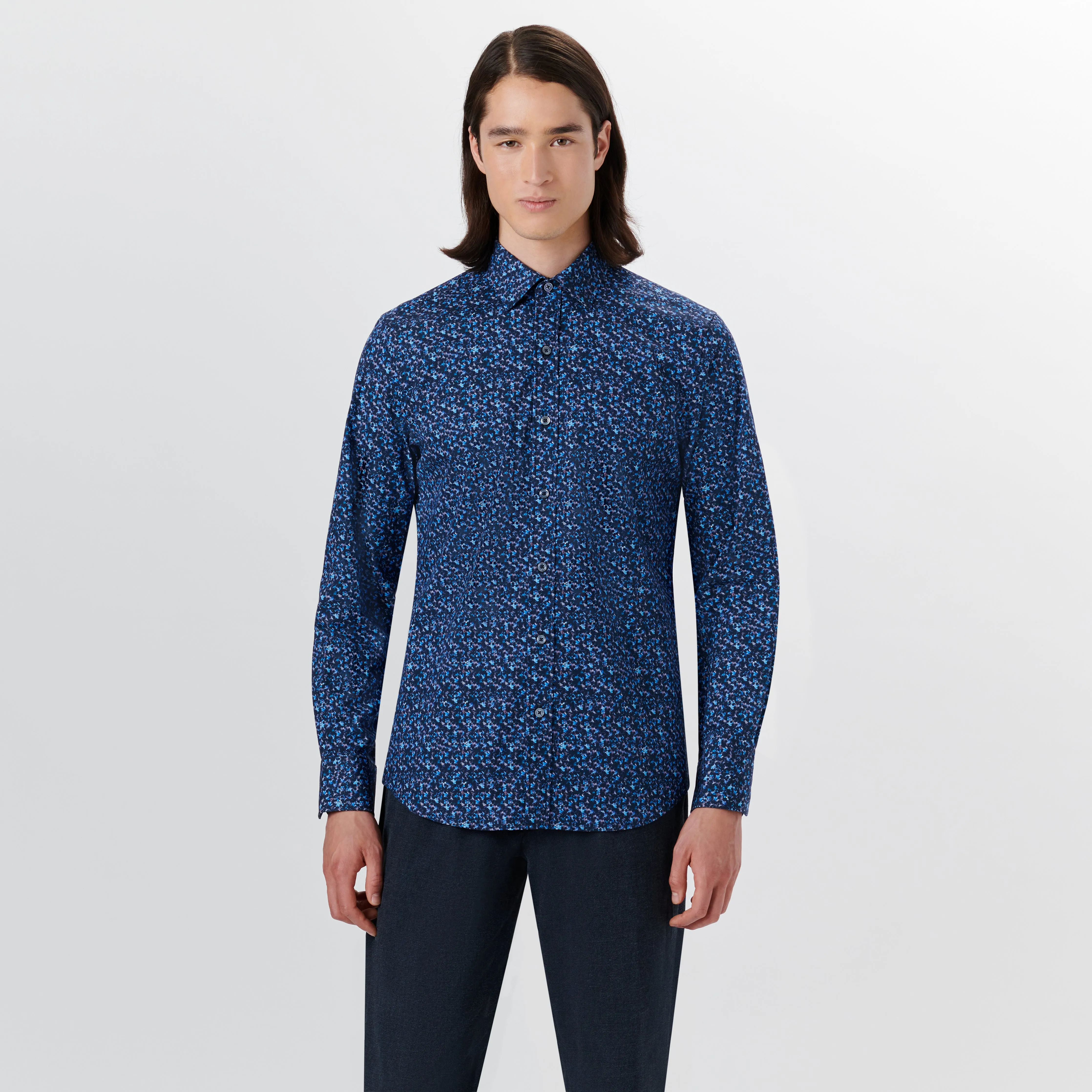 JULIAN Floral Print Shirt sold by Bugatchi product image thumbnail 2