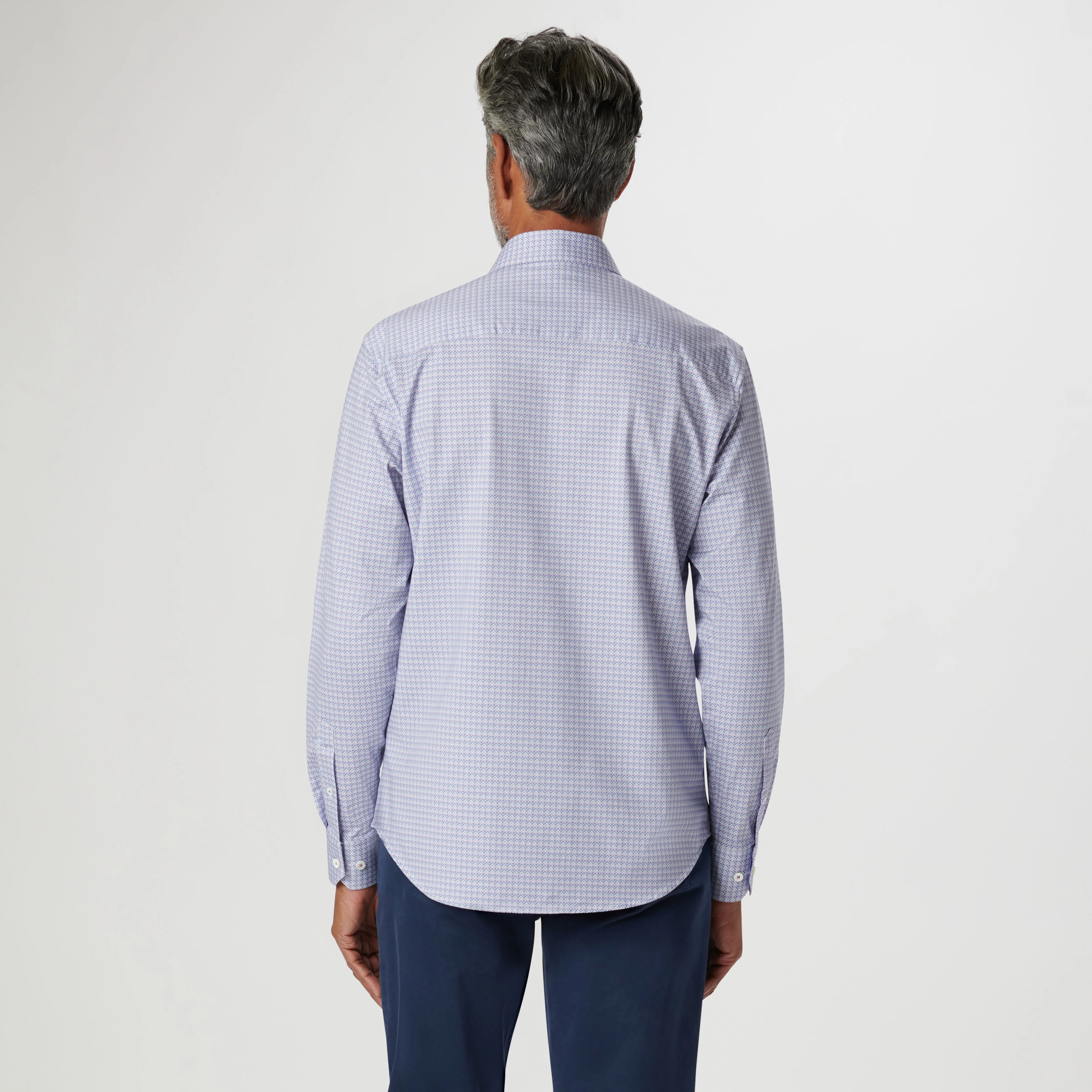 James Diamond Check OoohCotton Shirt sold by Bugatchi product image thumbnail 4