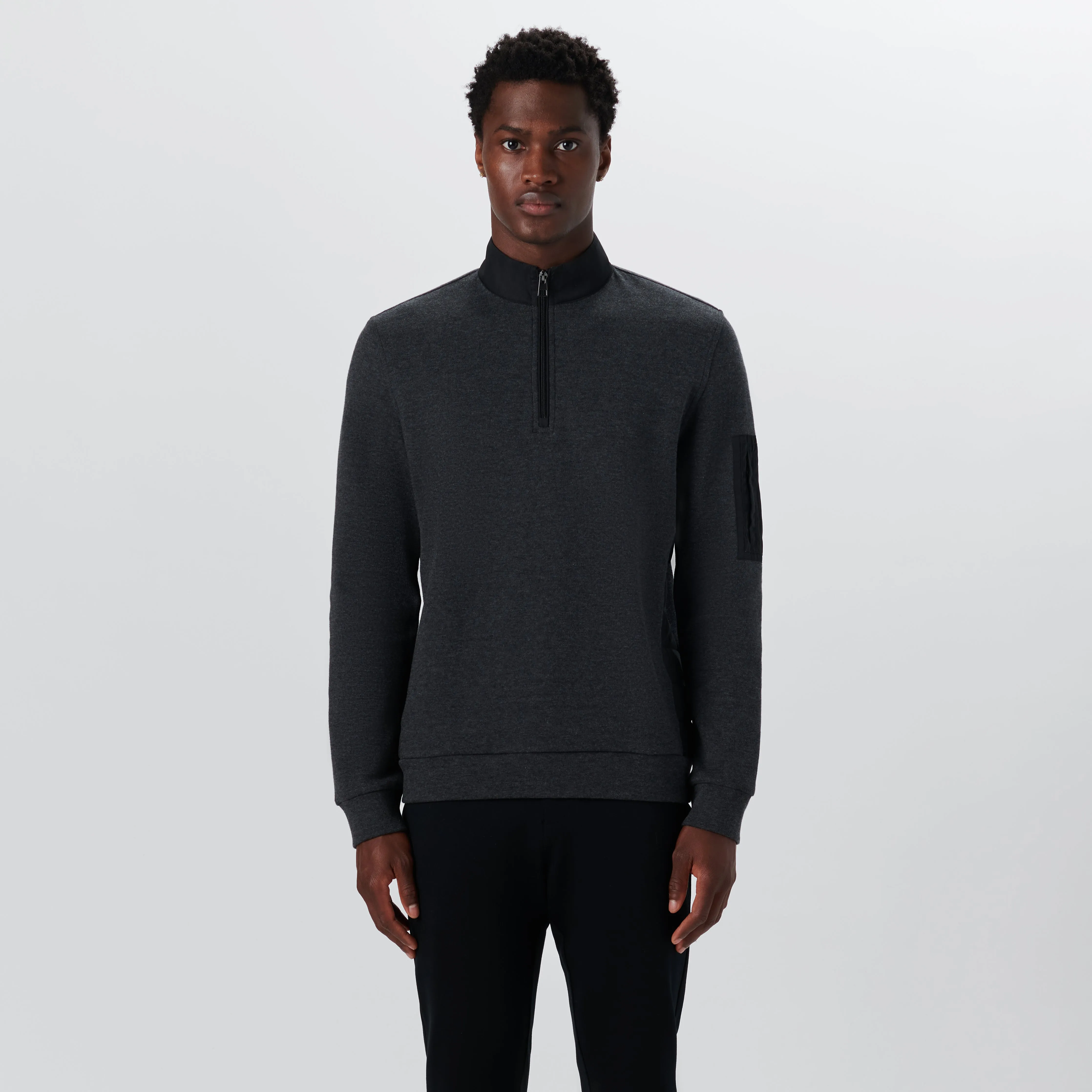 Long Sleeve Quarter Zip Pullover sold by Bugatchi product image thumbnail 2