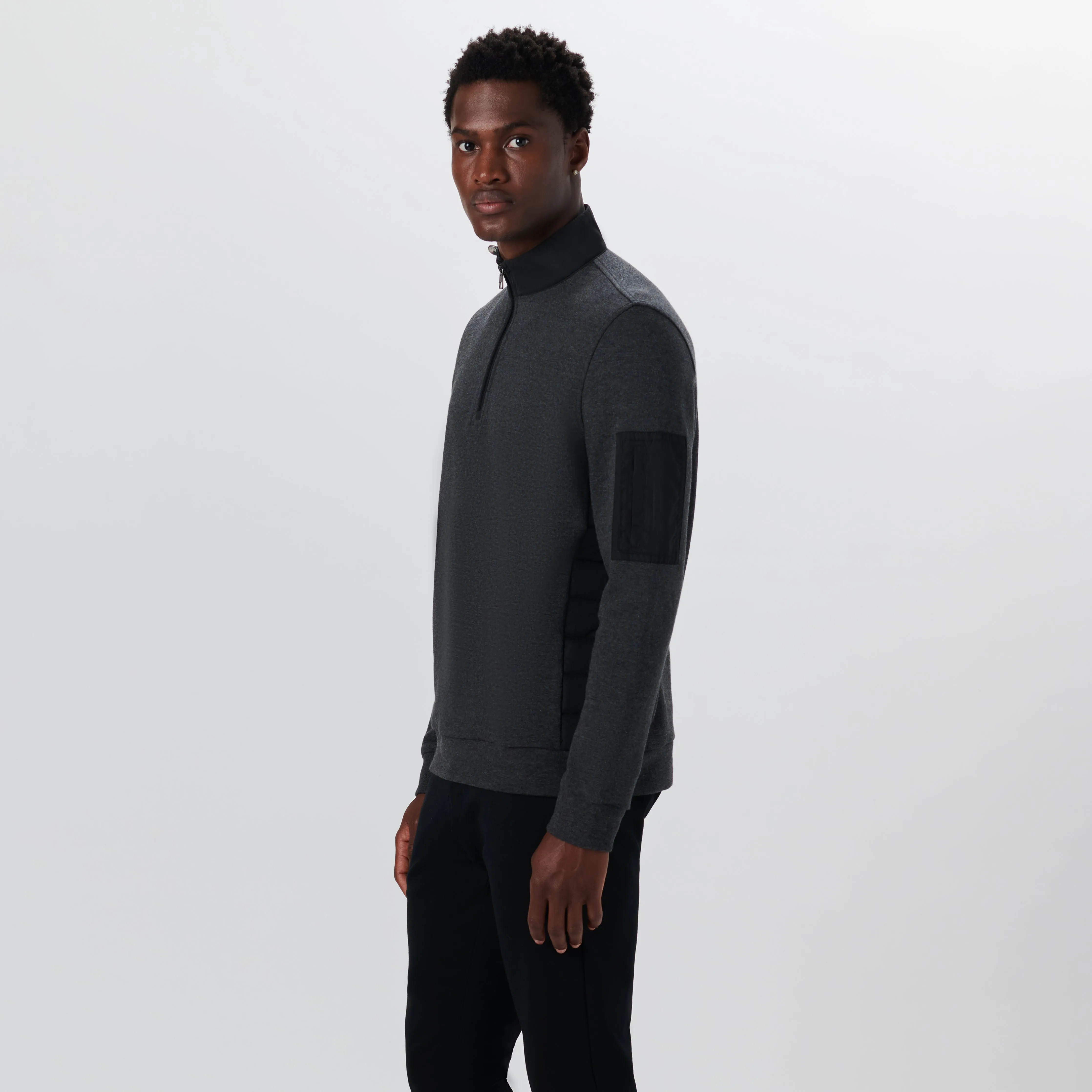 Long Sleeve Quarter Zip Pullover sold by Bugatchi product image thumbnail 3
