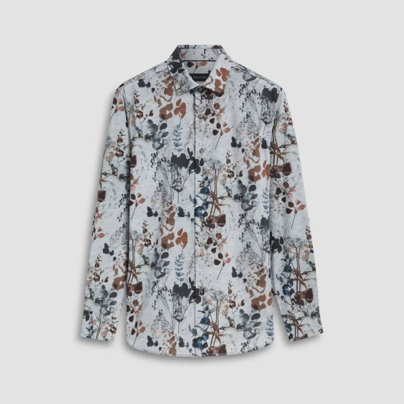 Julian Leaf Print Shirt sold by Bugatchi