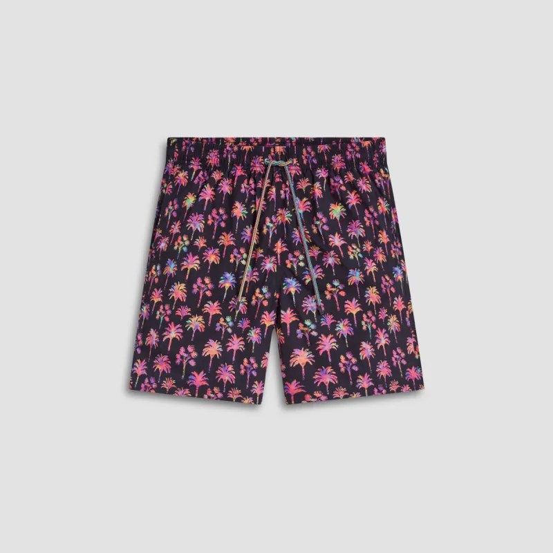 Cosmo Palm Tree Swim Trunks made by Bugatchi
