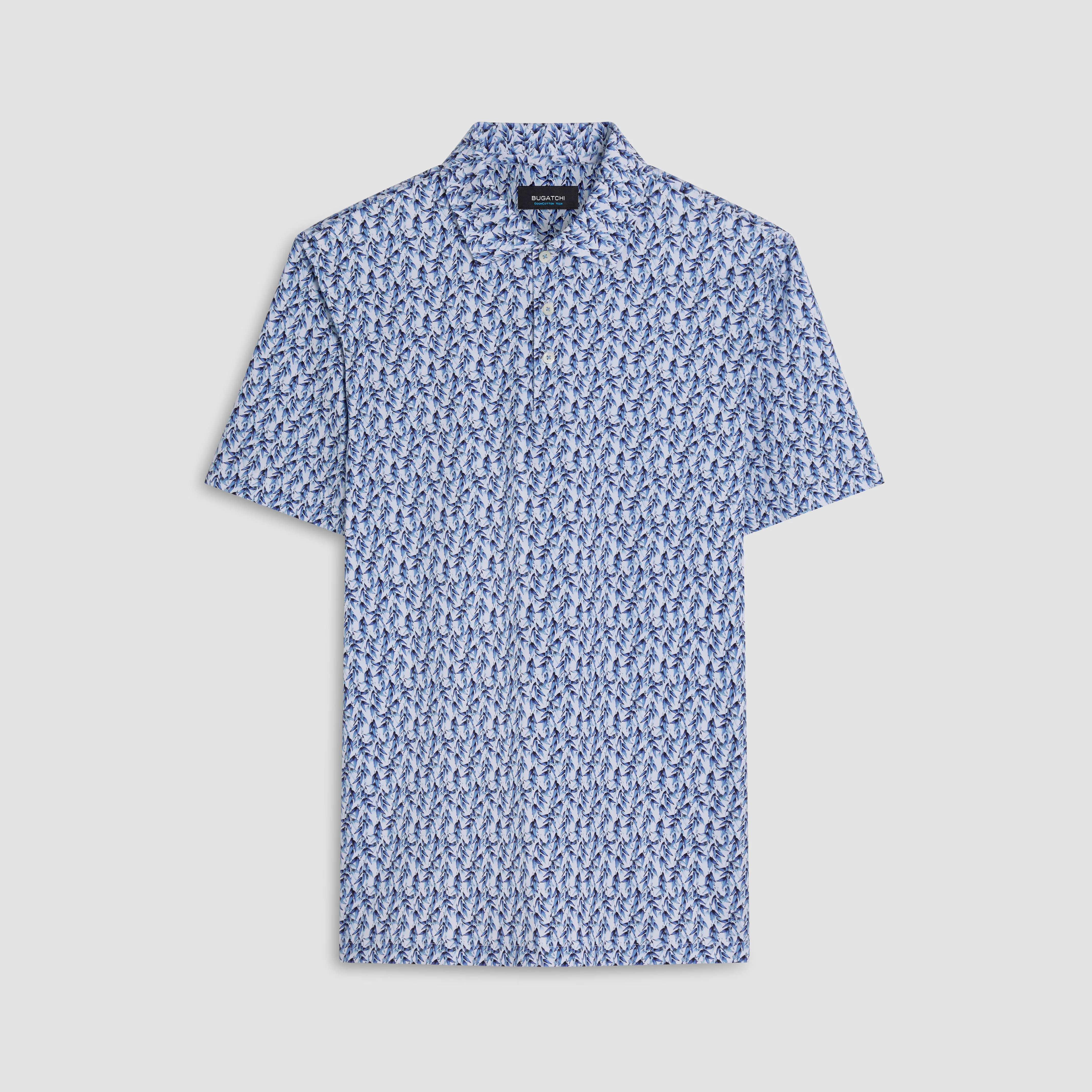 Victor Leaf Print OoohCotton Polo sold by Bugatchi