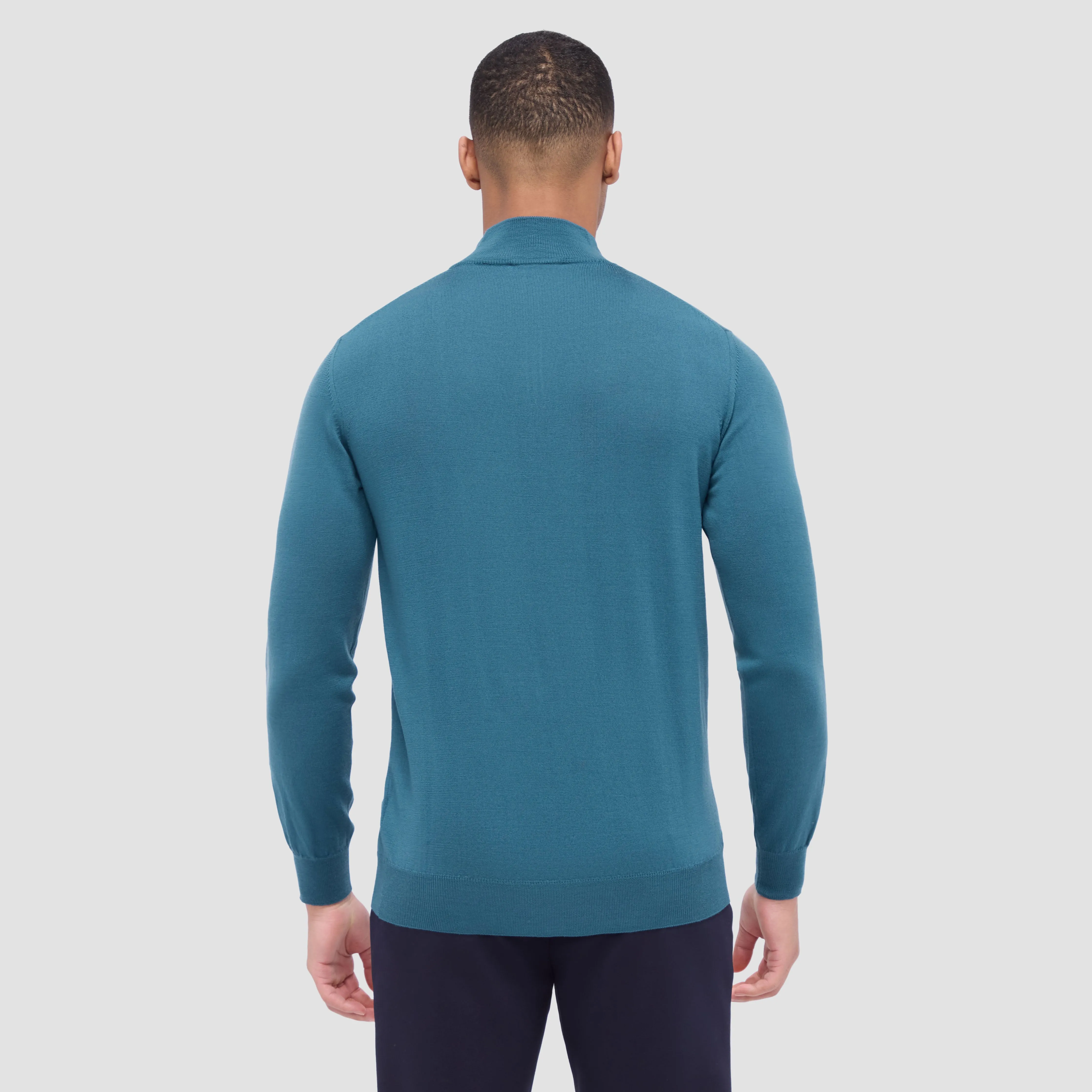 Spencer Quarter-Zip Super Merino Sweater sold by Bugatchi product image thumbnail 4