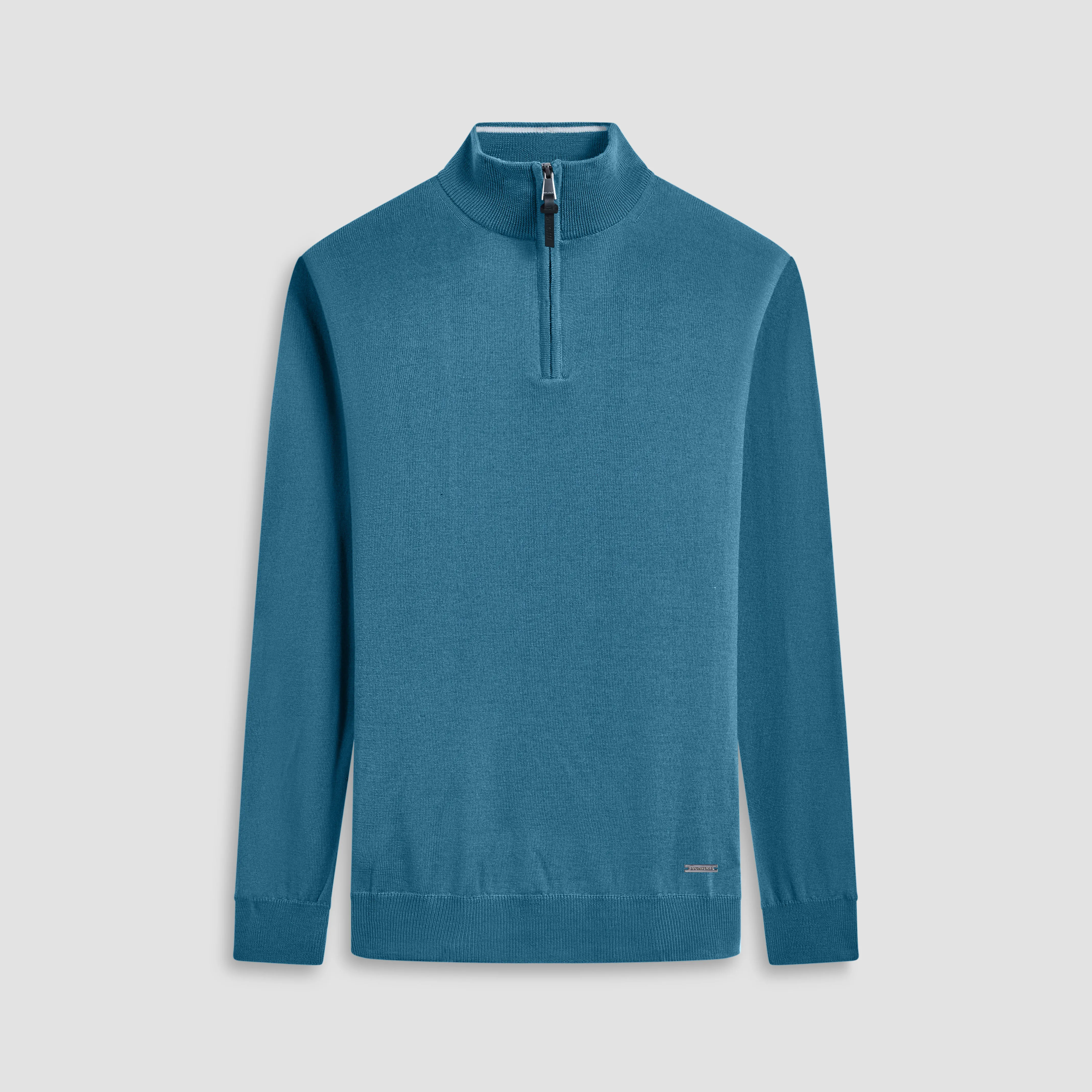 Spencer Quarter-Zip Super Merino Sweater sold by Bugatchi