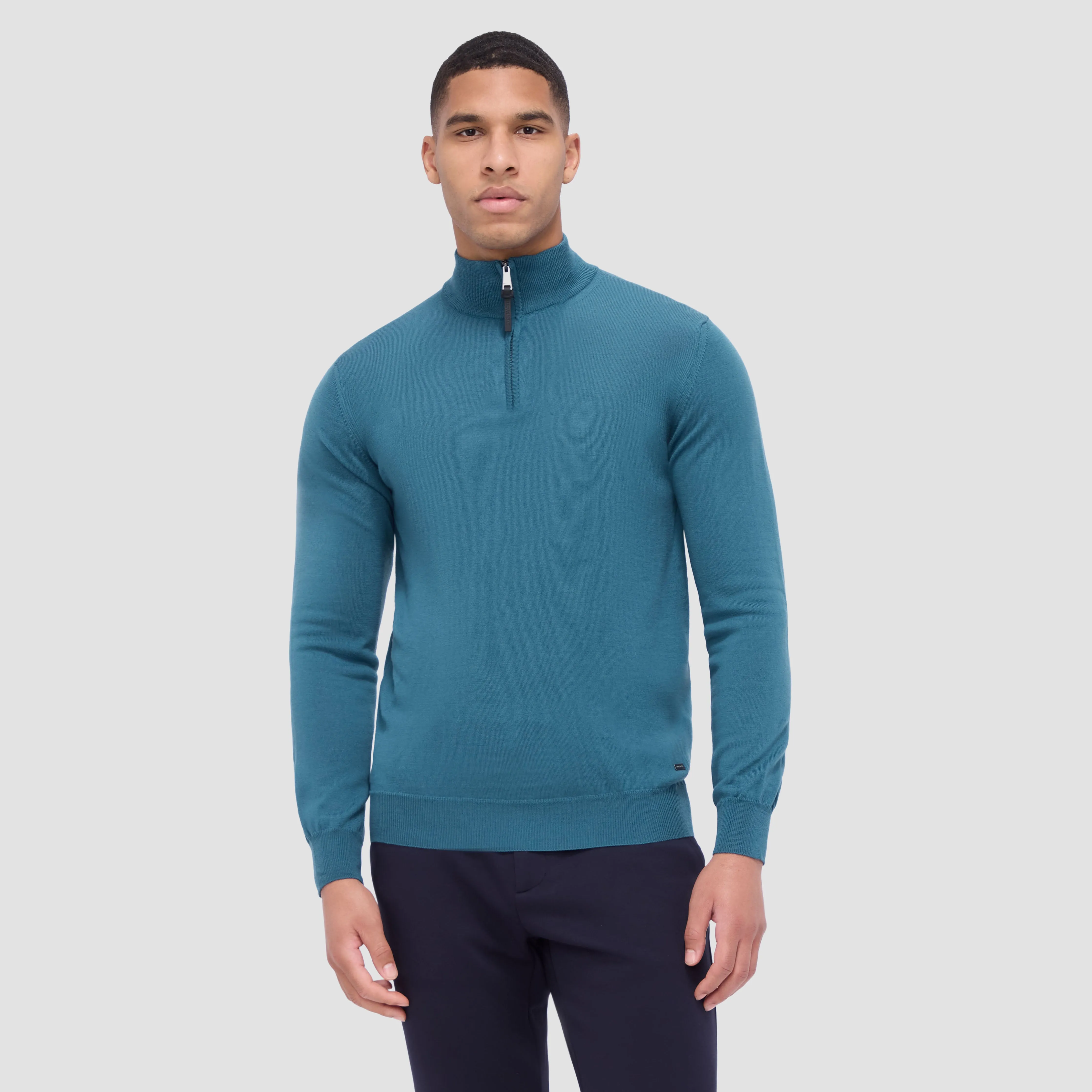Spencer Quarter-Zip Super Merino Sweater sold by Bugatchi product image thumbnail 2