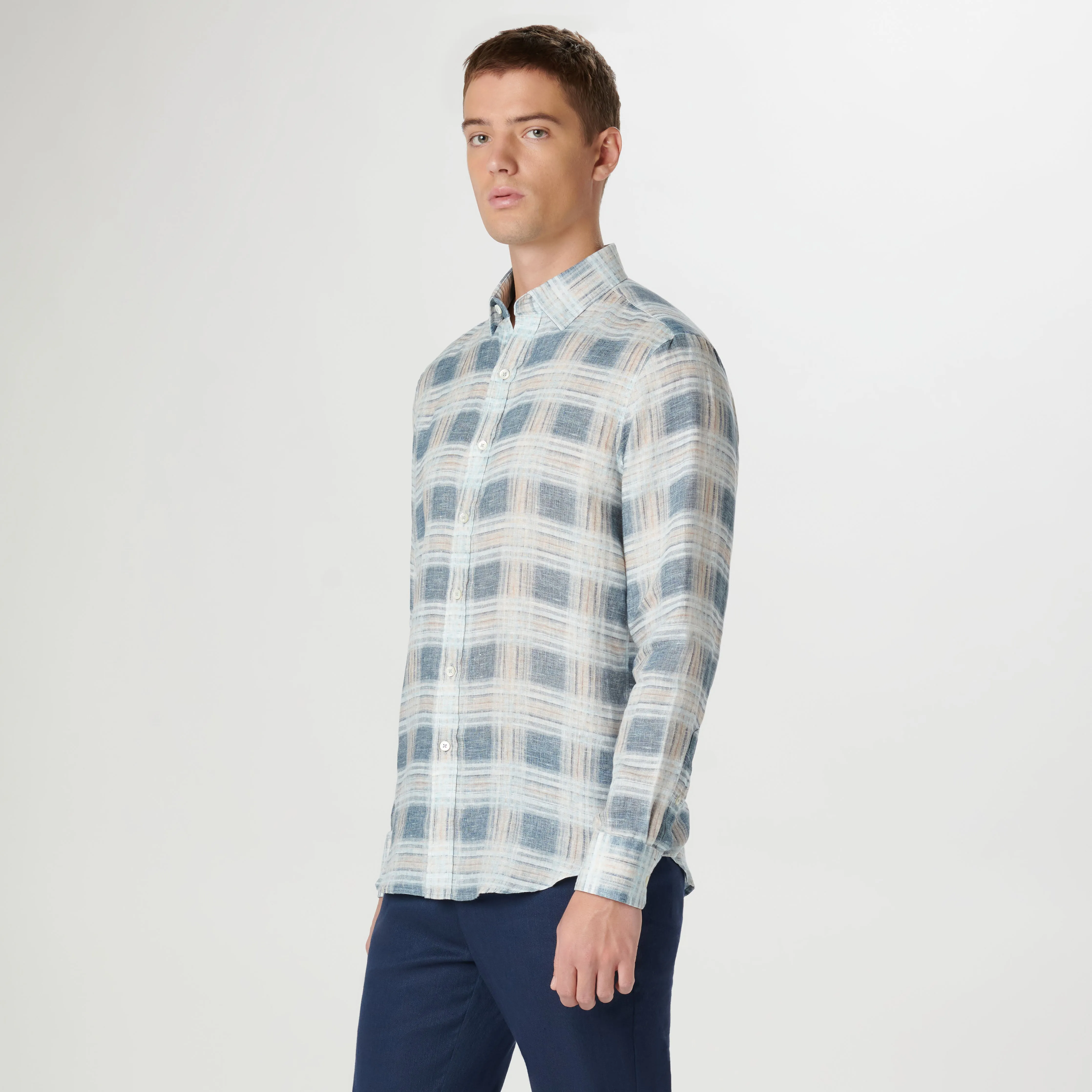 Karl Plaid Shirt sold by Bugatchi product image thumbnail 3