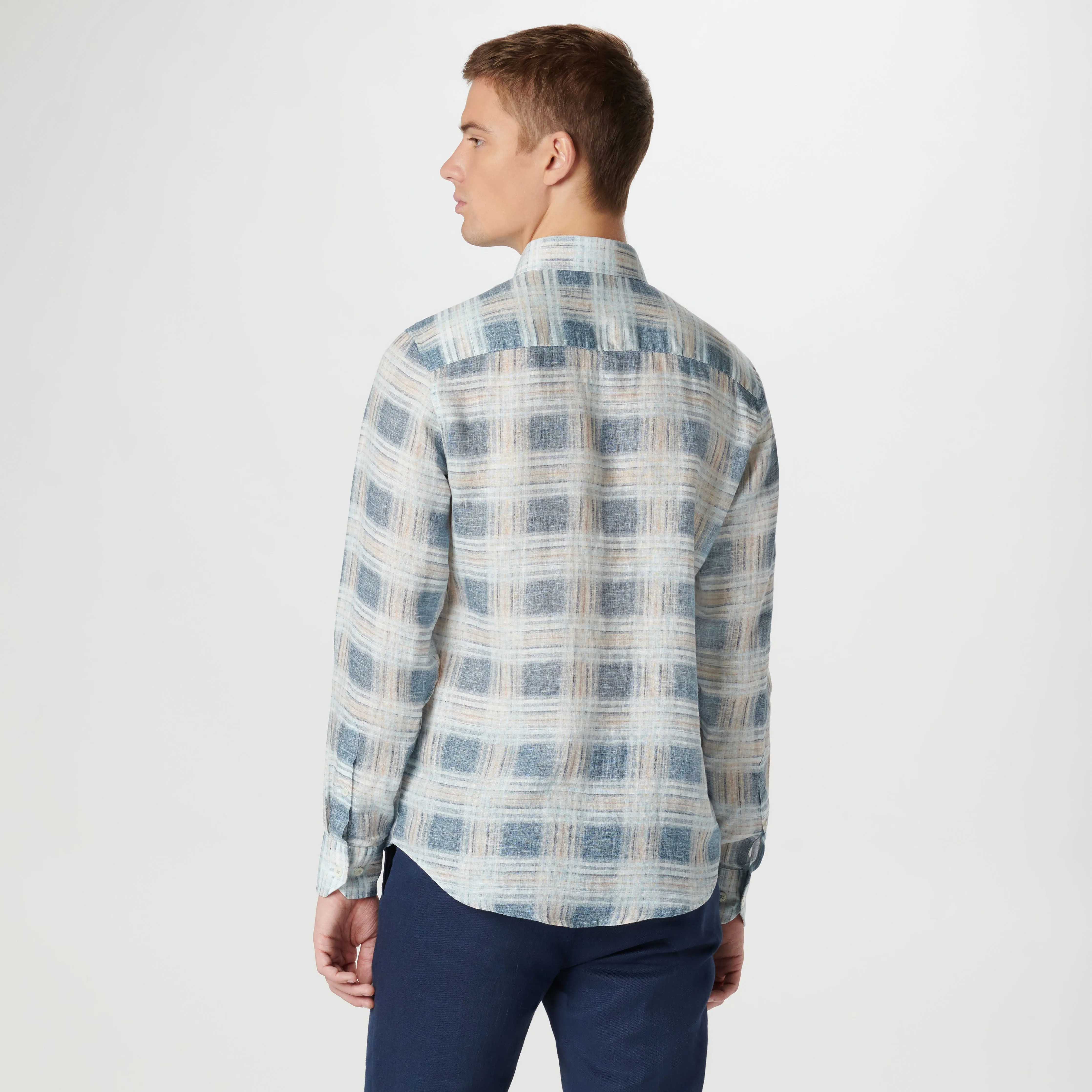 Karl Plaid Shirt sold by Bugatchi product image thumbnail 4
