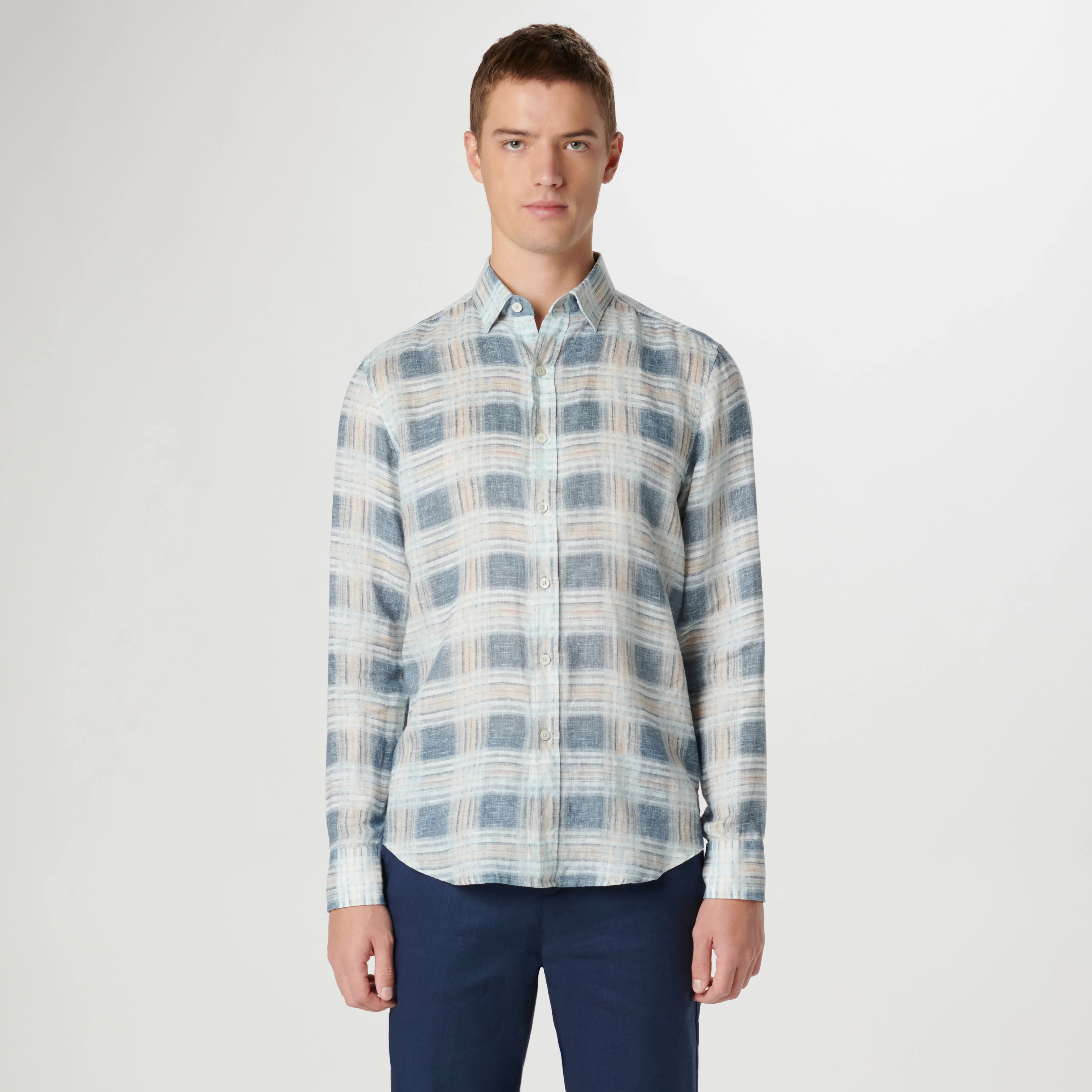 Karl Plaid Shirt sold by Bugatchi product image thumbnail 2