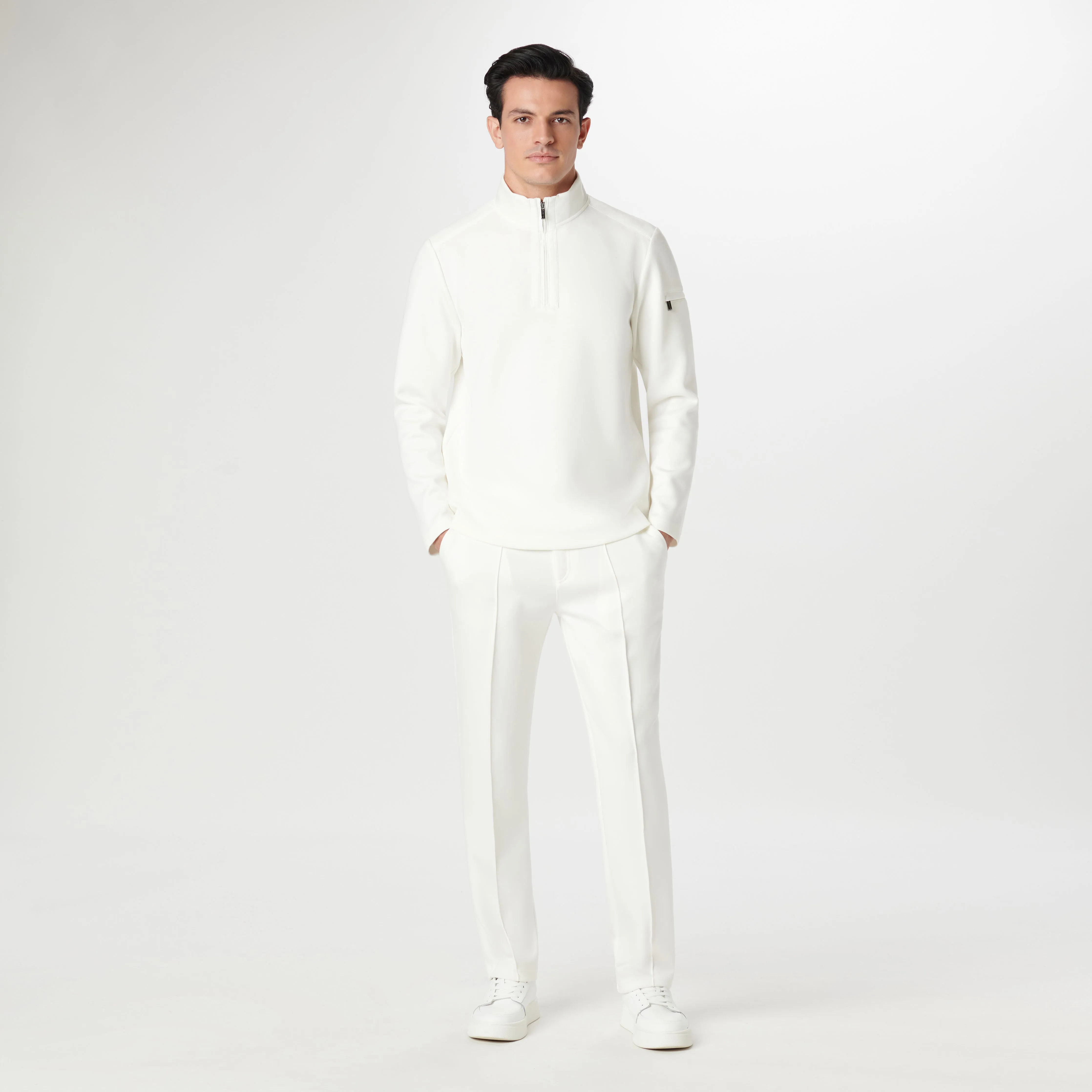 Soft Touch Performance Quarter Zip Pullover sold by Bugatchi product image thumbnail 5