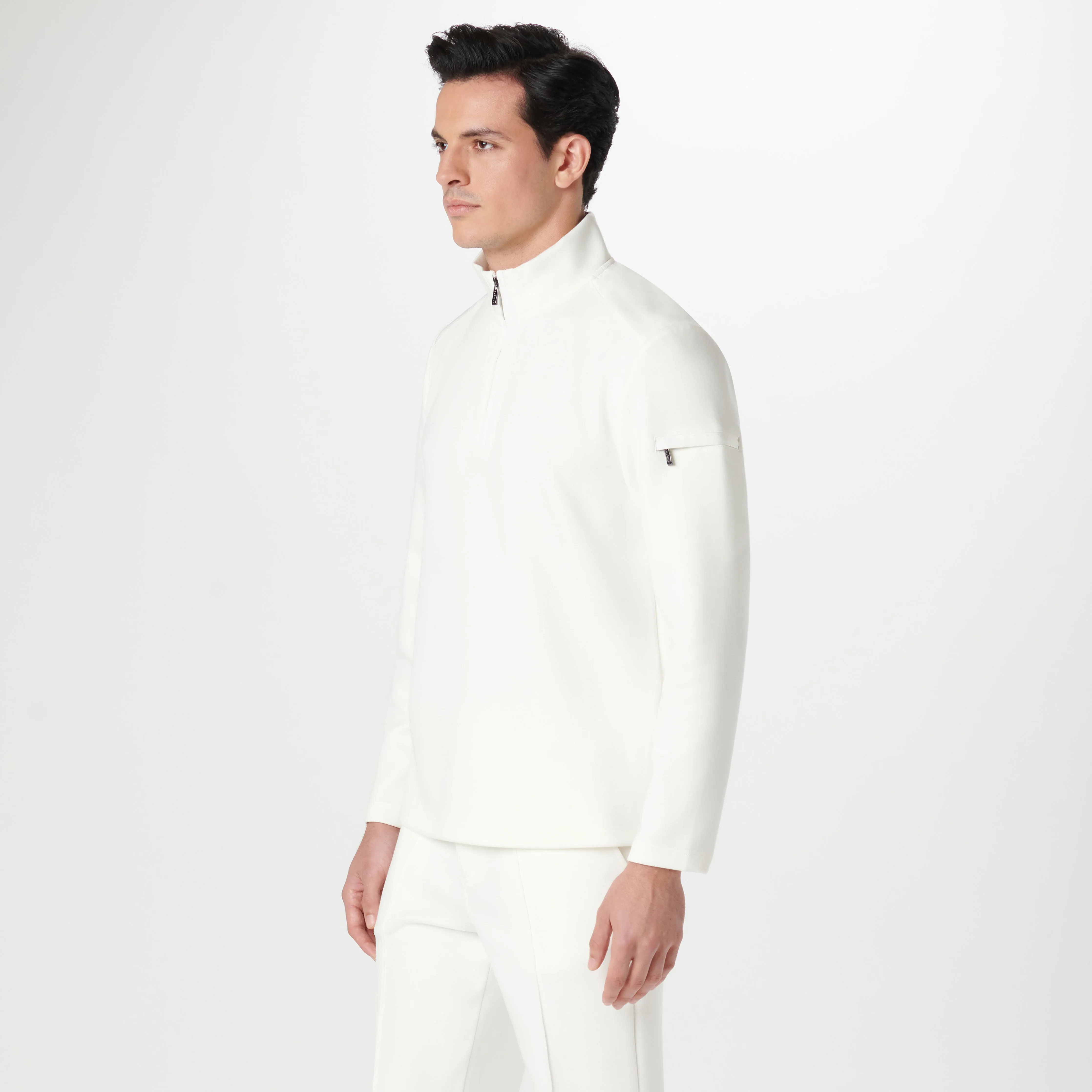 Soft Touch Performance Quarter Zip Pullover sold by Bugatchi product image thumbnail 3