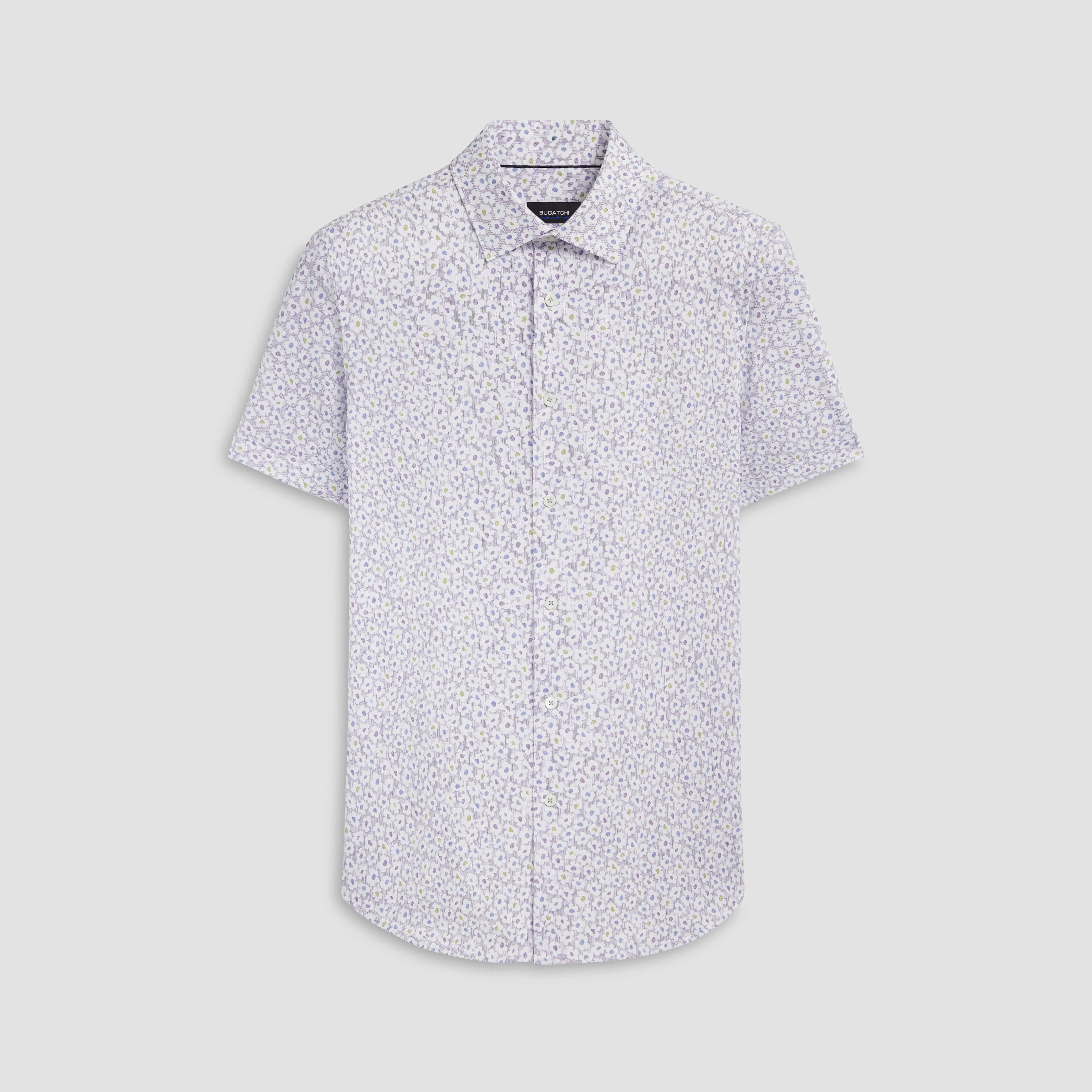 Miles Floral Print OoohCotton Short Sleeve Shirt sold by Bugatchi