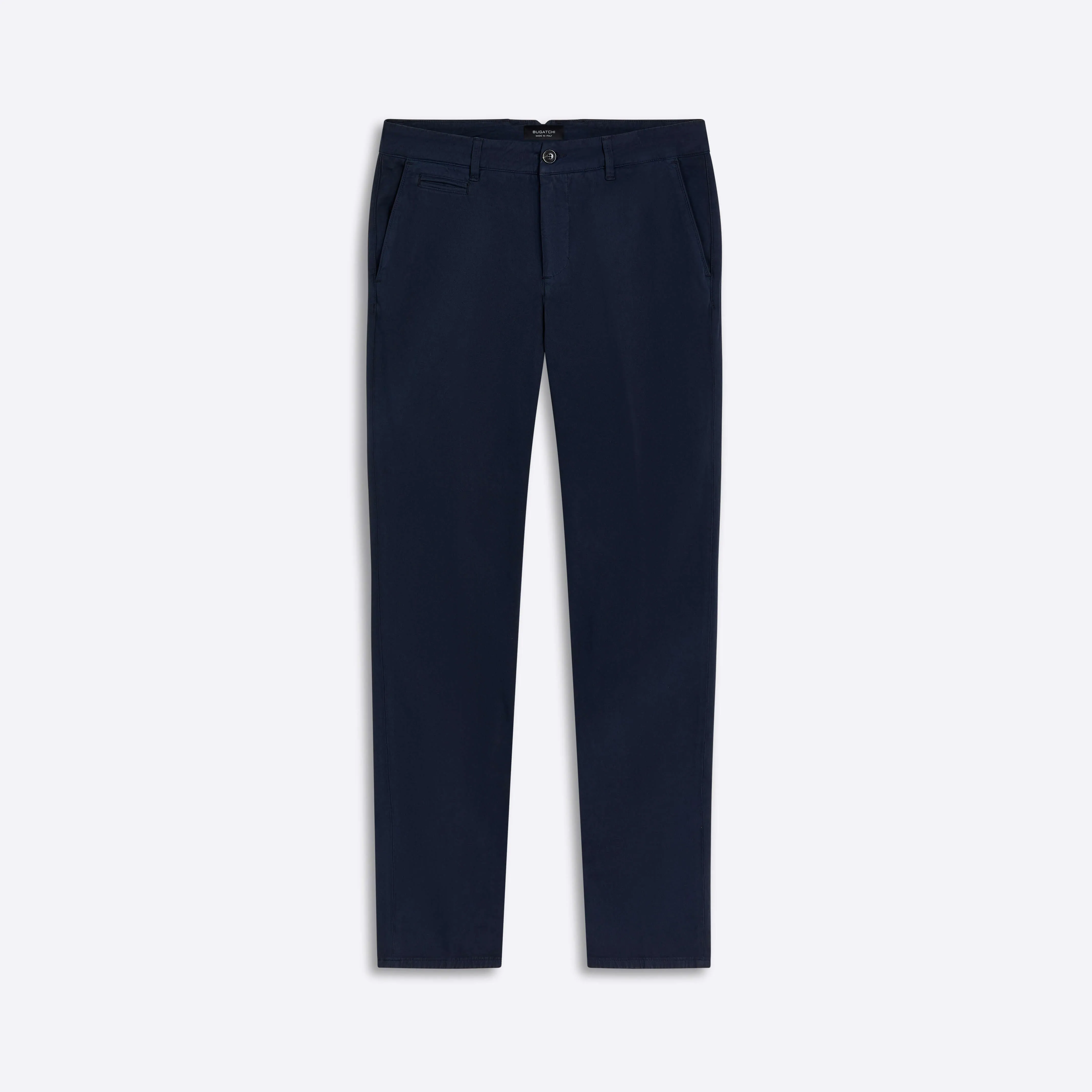 Solid Flat Front Chino Pants sold by Bugatchi
